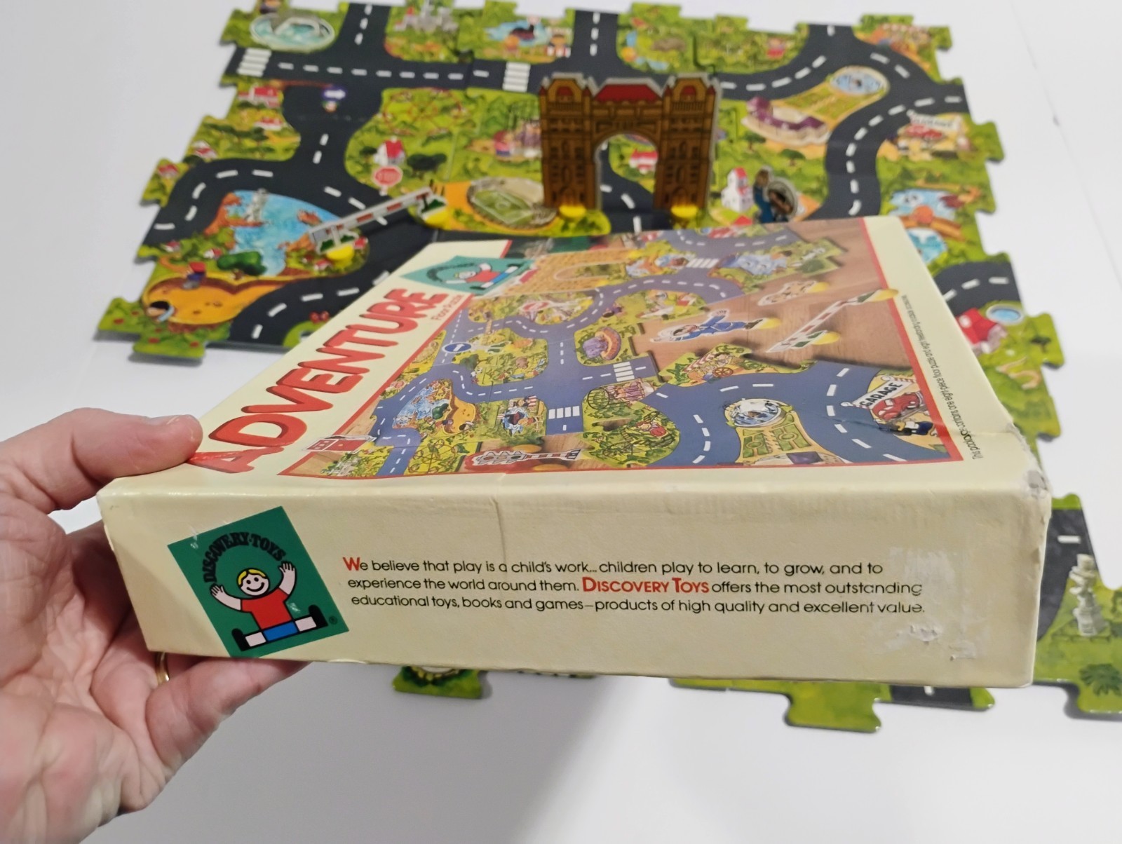 Vintage 1986 Discovery Toys Adventure Floor Puzzle Playset