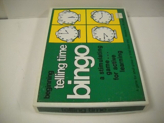 Vintage Trend Beginning Telling Time Bingo With Laminated Cards 1977 Very Nice!