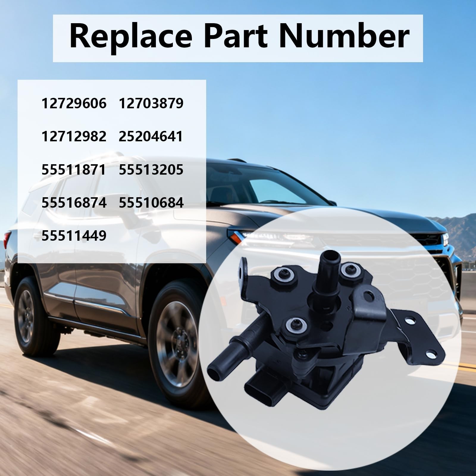 55513205 Vapor Canister Purge Valve Pump Compatible with Cadillac XT4 XT5 GMC…