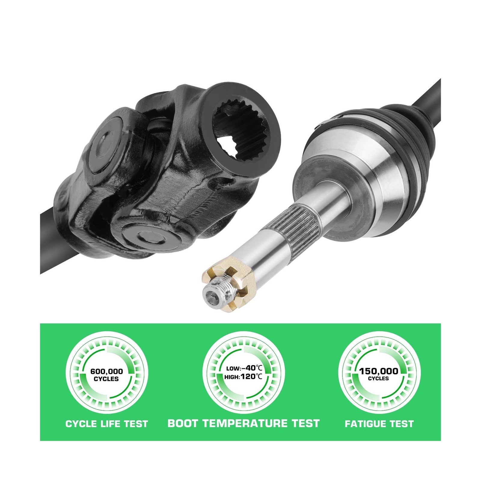 Youxmoto Front CV Axle For Polaris; 2000-2003 Sportsman 500; 1999-2000 335; 2…