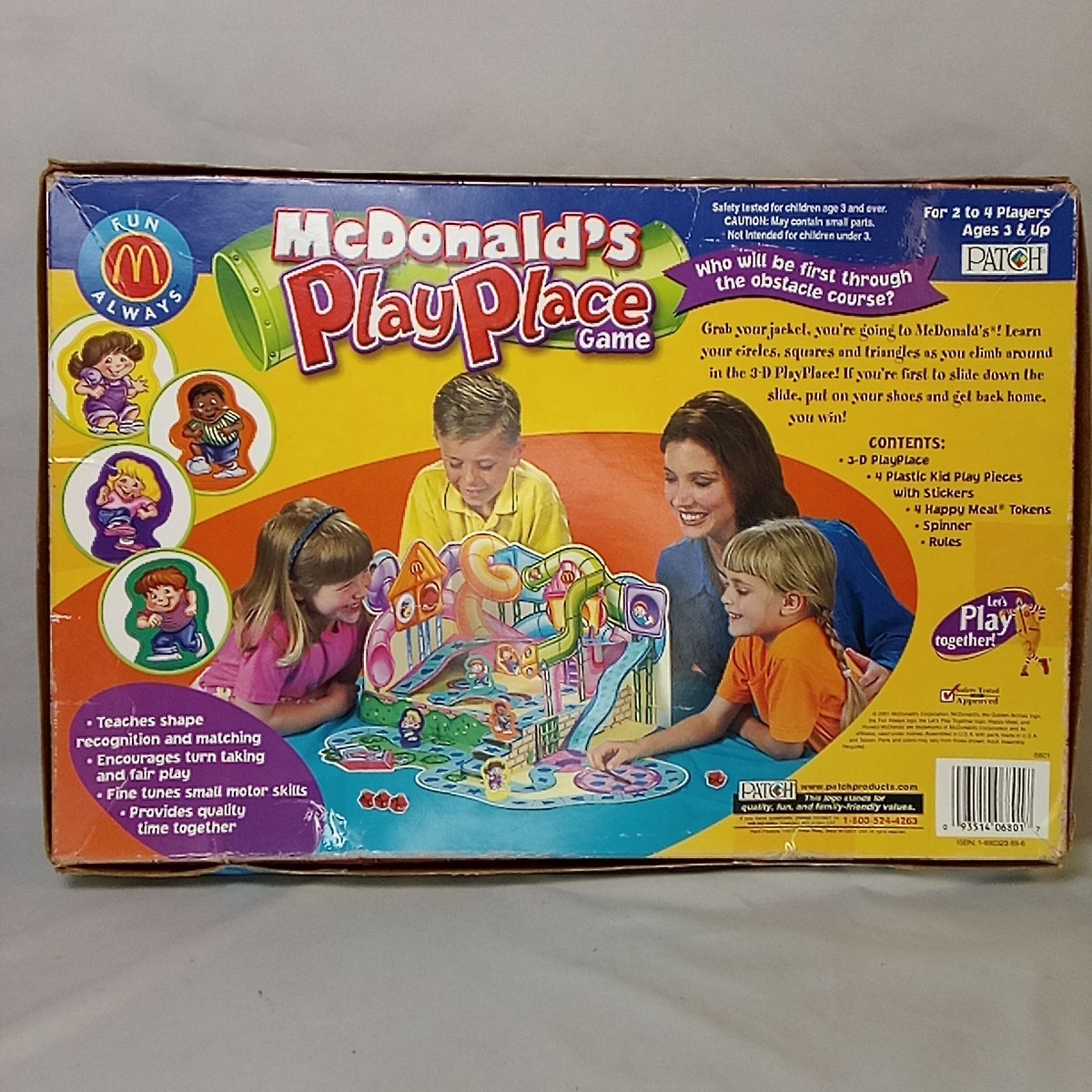 Patch Products McDonalds Play Place Game 2001 New Kids Board Game Vintage