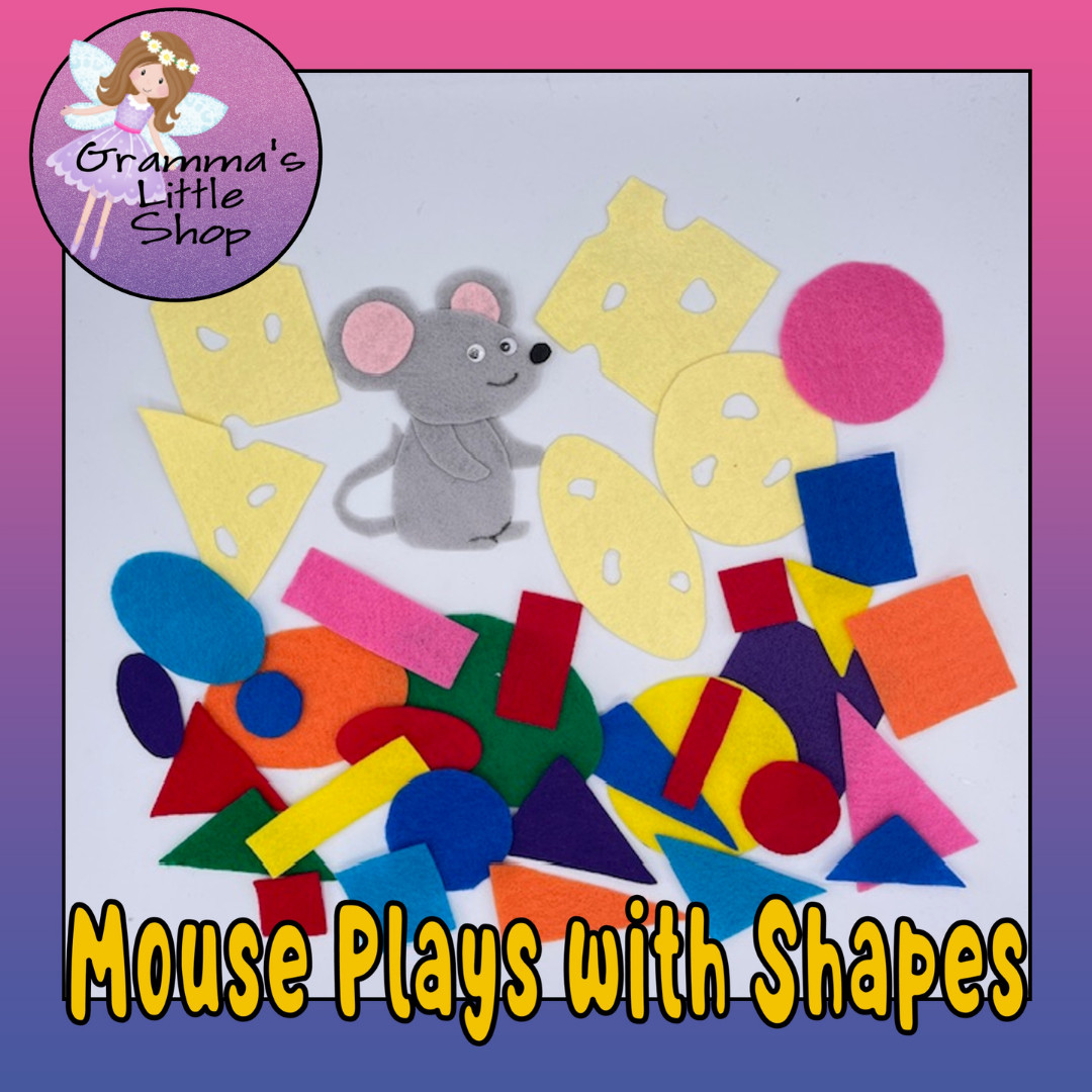 Mouse Shapes Felt Set | Storytelling and Shape Recognition Fun