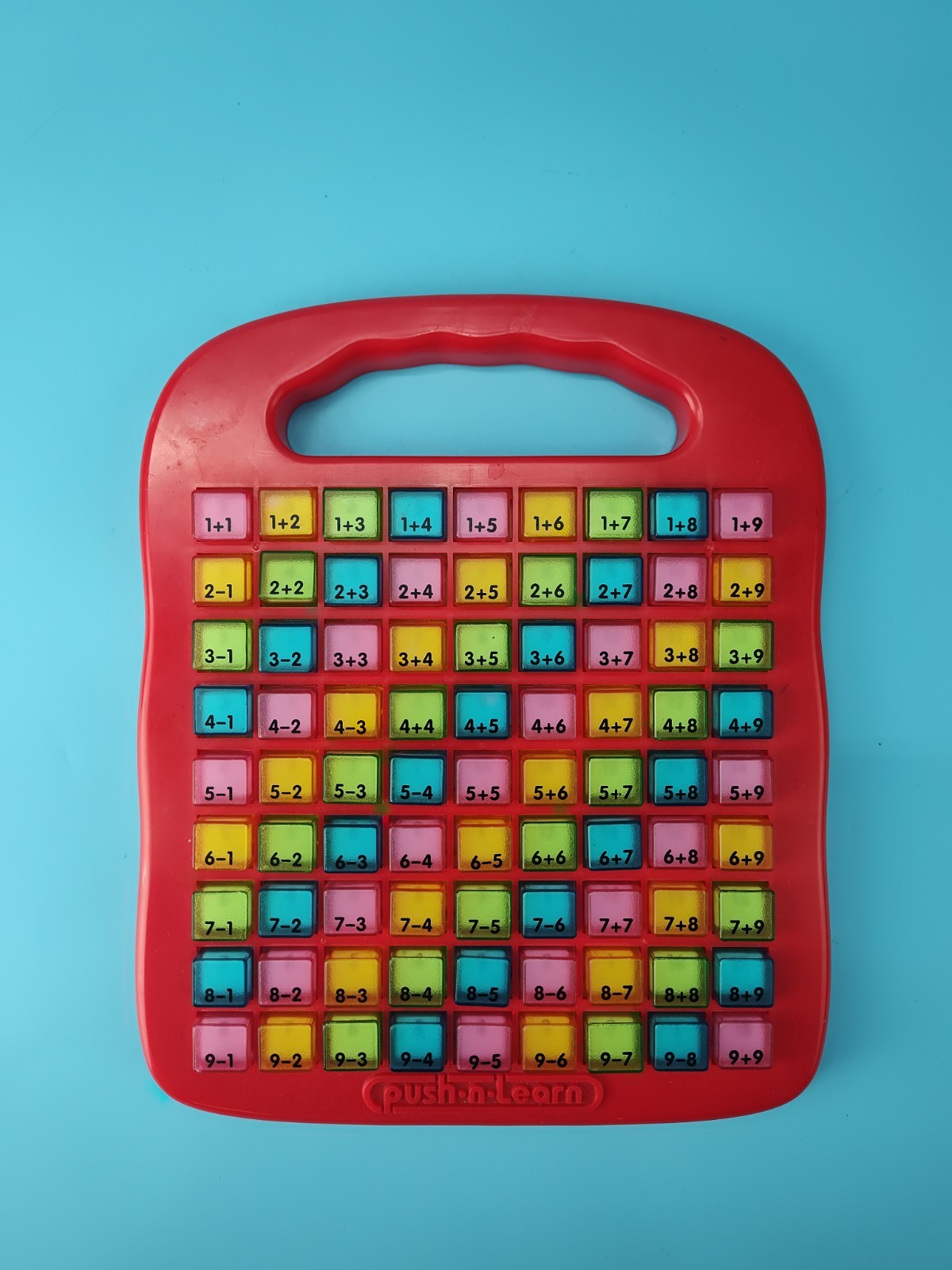 Push & Learn Colorful Math Addition / Subtraction Educational Learning Toy