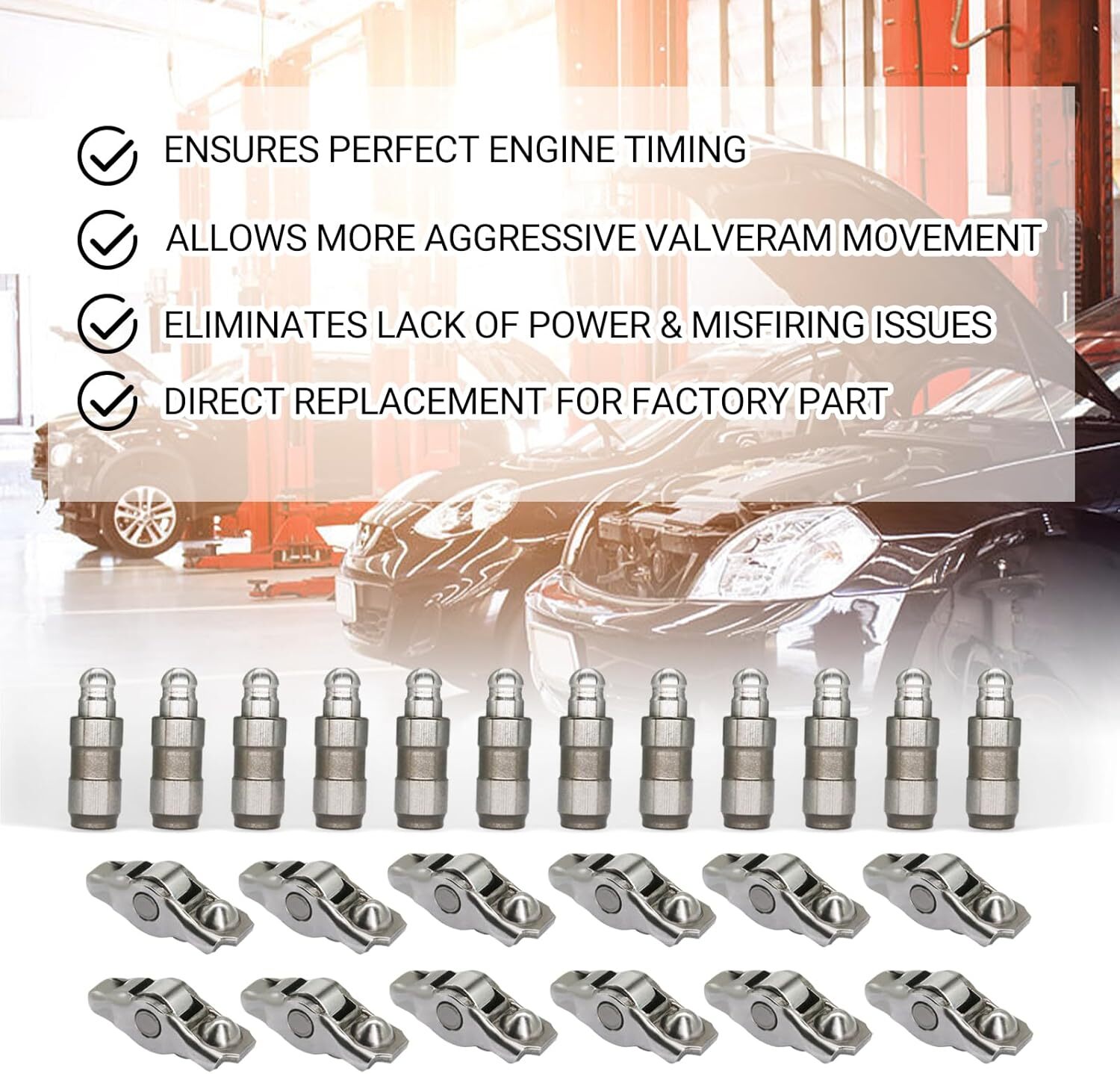 Rocker Arm and lifter 12Pcs Compatible with ChrysIer 200 300 Dodge Ram 1500