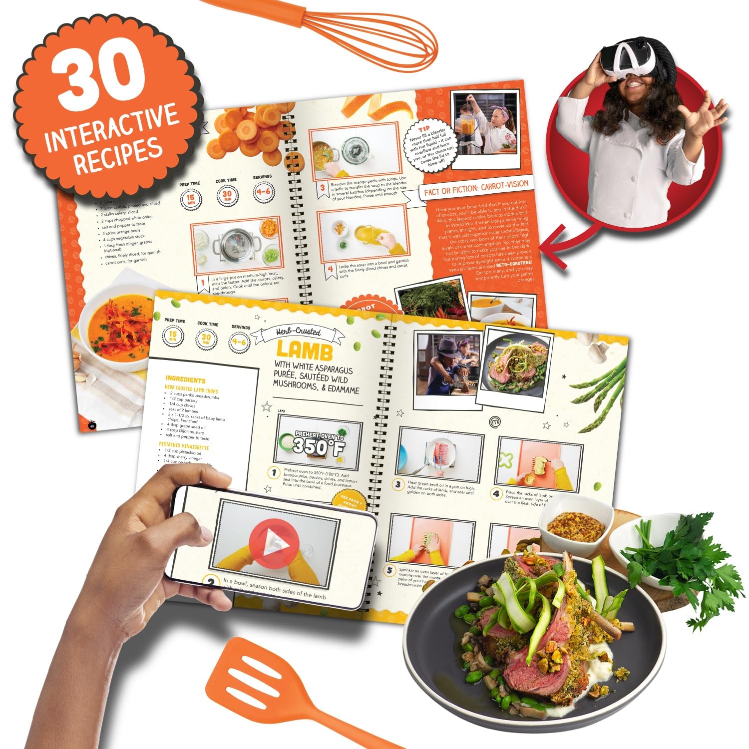 Abacus Brands VR MasterChef Junior Virtual Reality Kids Cooking Kit with 21
