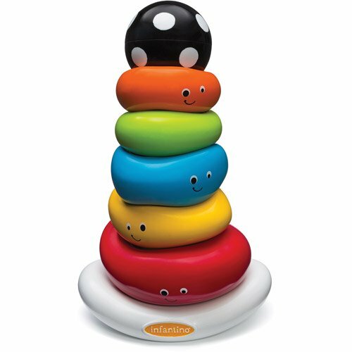 Infantino Funny Faces Ring Stacker & Fisher-Price Chatter Telephone