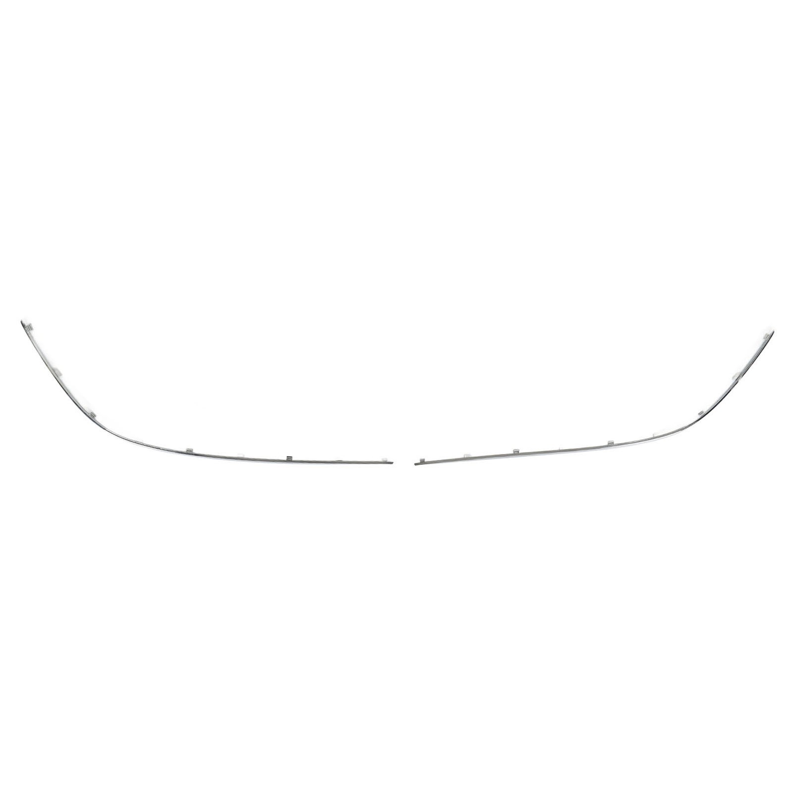 1Pair Front Bumper Outer Molding Chrome Cover Stylish Replacement For Benz ODHF