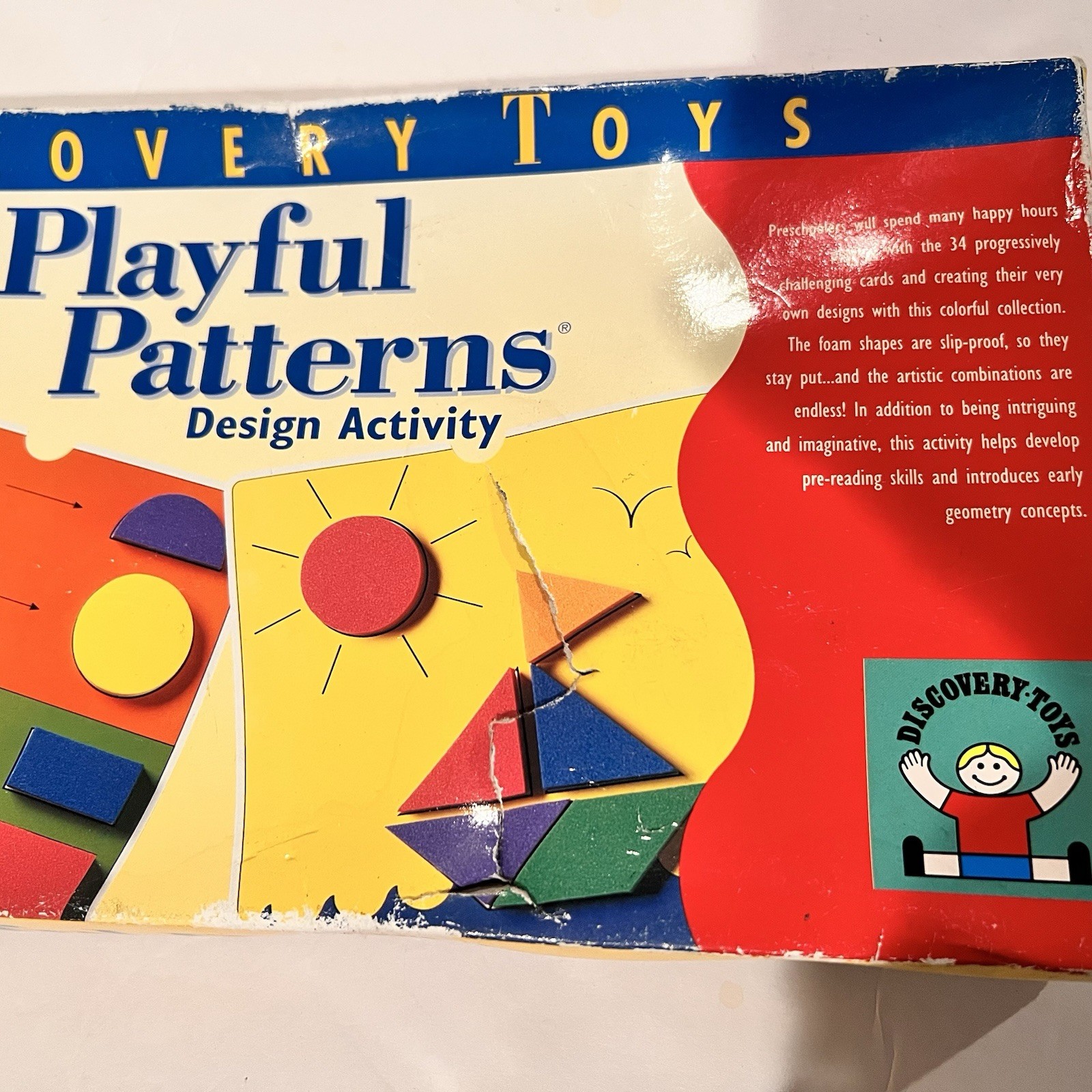 Discovery Toys Playful Pattern 2930 Foam Puzzle Math Educational Kids 1996 B-5