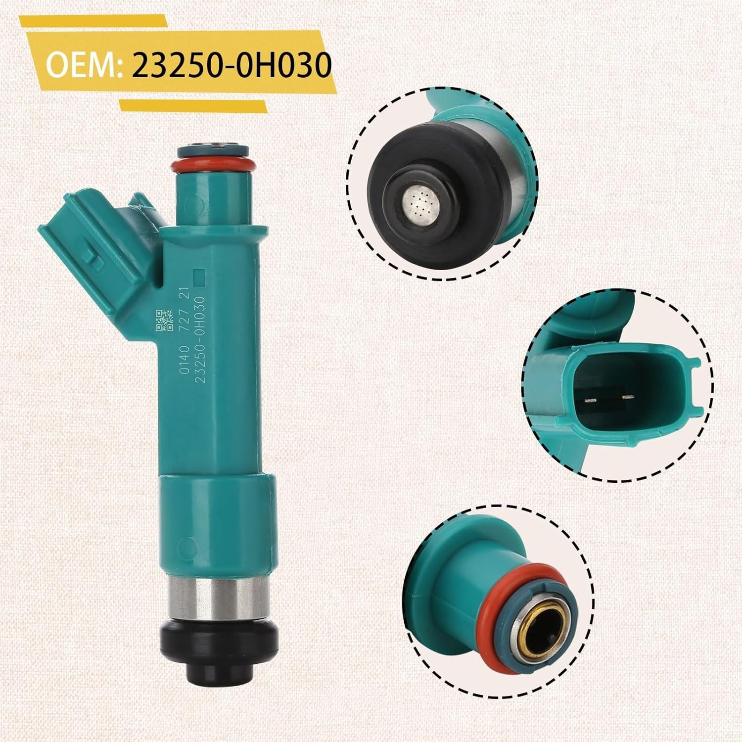 23209-0H030 OE 2.4L Fuel Injectors,Compatible with/Toyota 2.4L Camry Corolla …