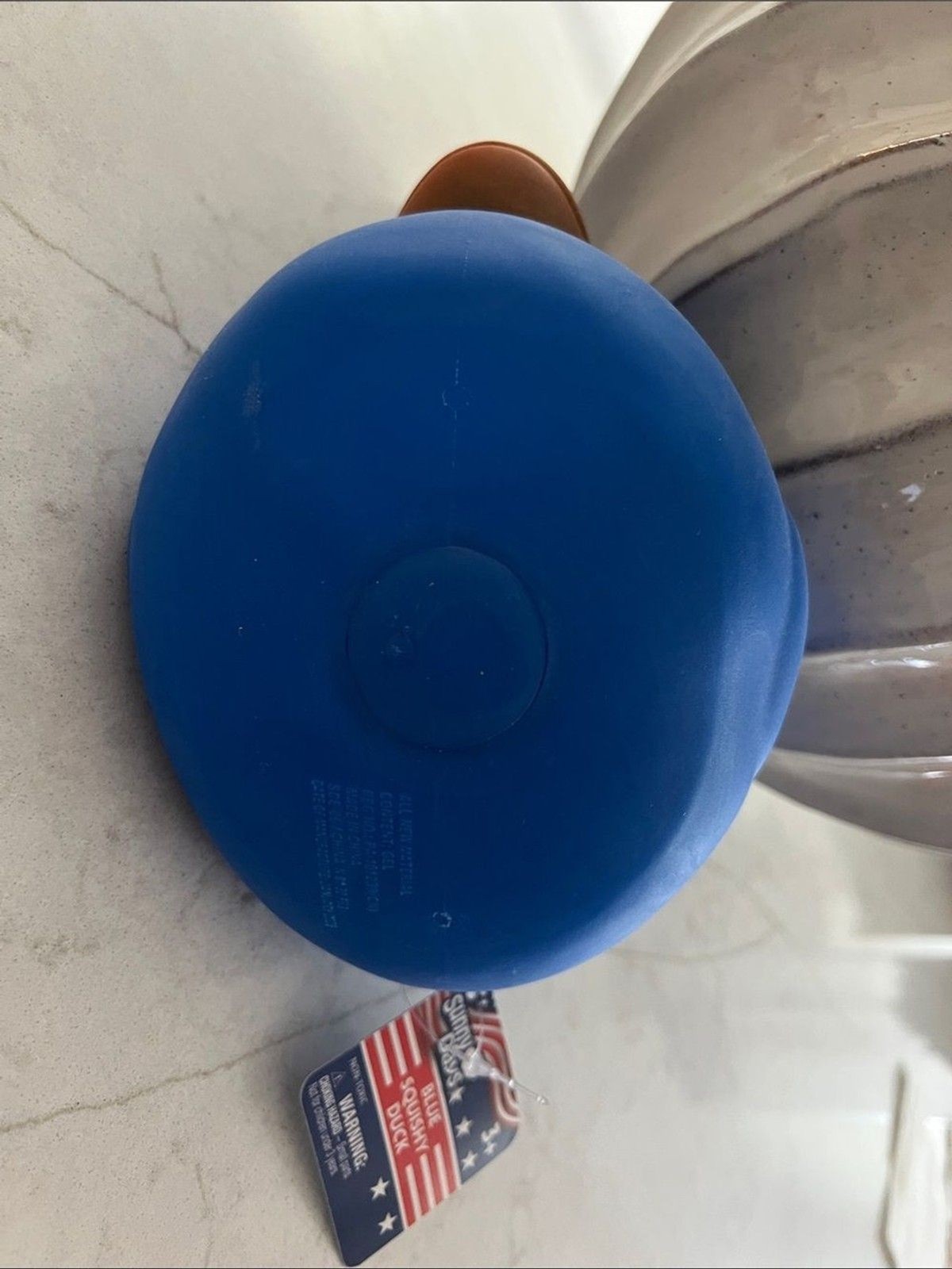 Sunny Days Squeezy Blue Rubber Duck Fidget Toy