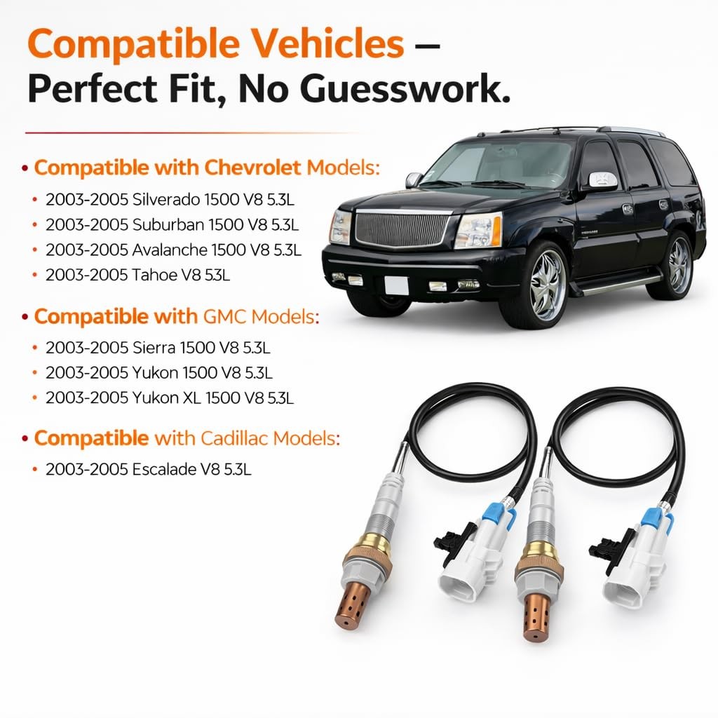 VENUSFILTER 2pc Oxygen Sensor O2 Upstream Downstream 234-4668