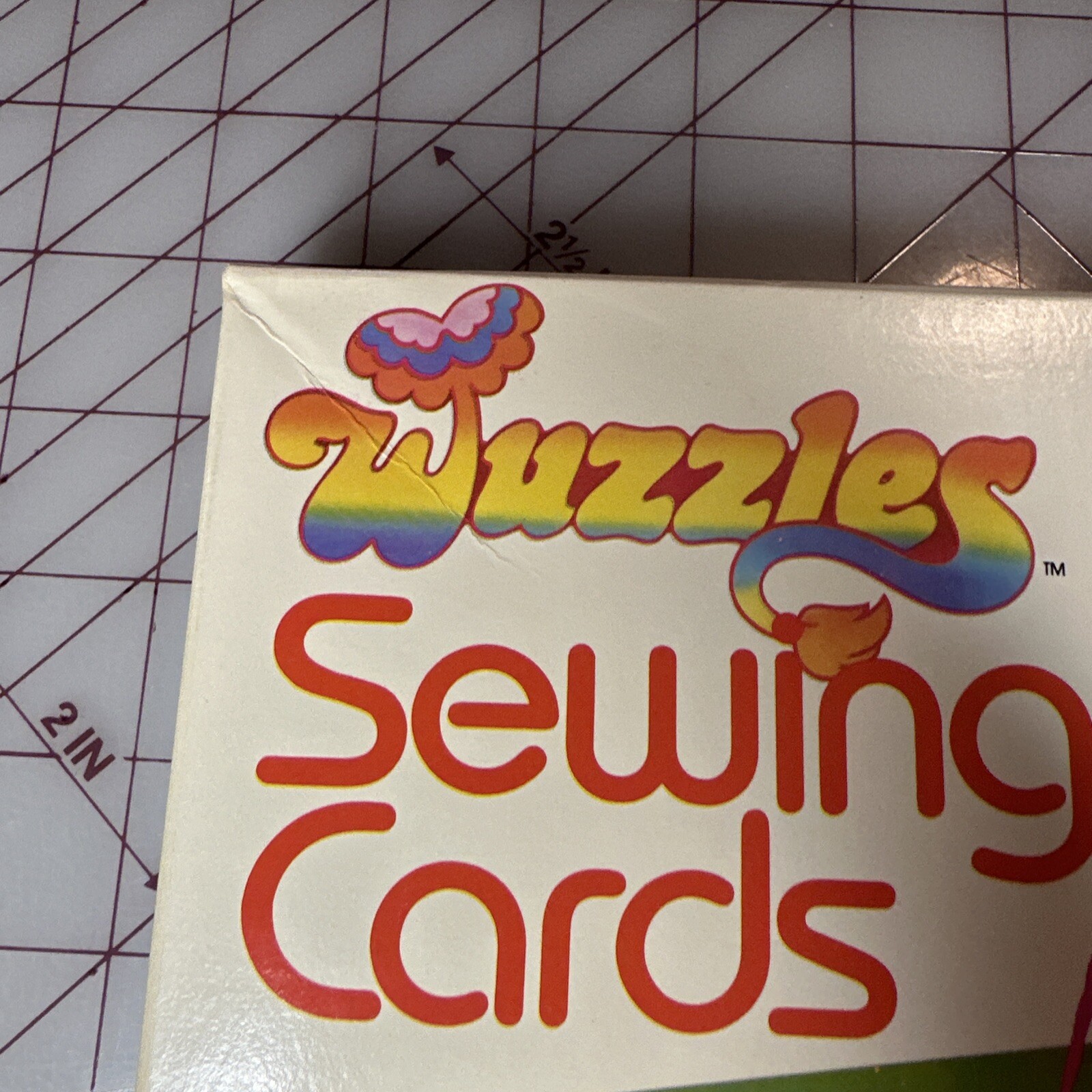 Wuzzles Sewing Cards by Colorforms 1985 Hasbro Bradley Cartoon Printed In USA @