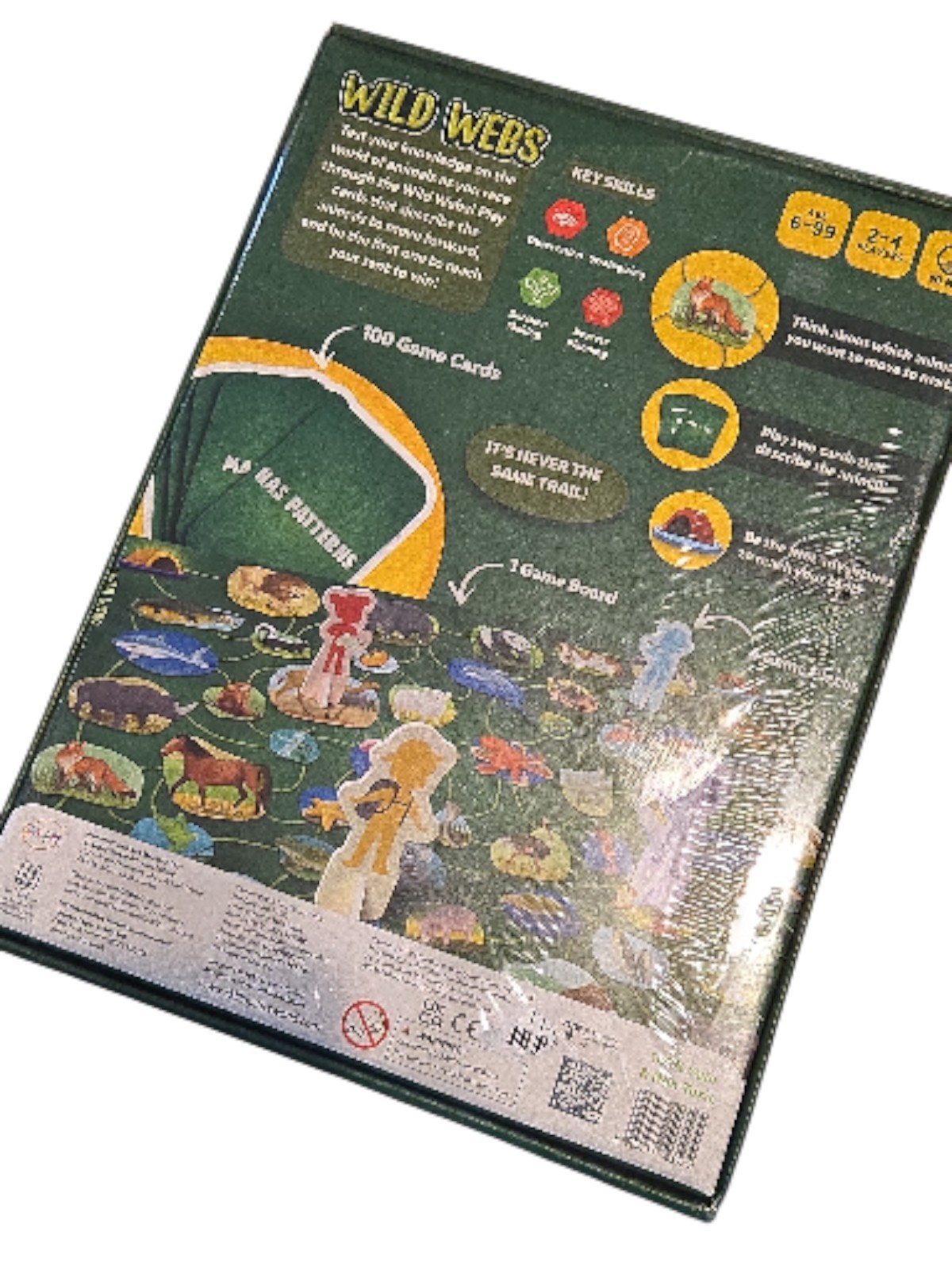 Skillmatics Wild Webs Board Game New Boys Girls Age Of 6+ Yrs 2-4 Plyrs(C-22)