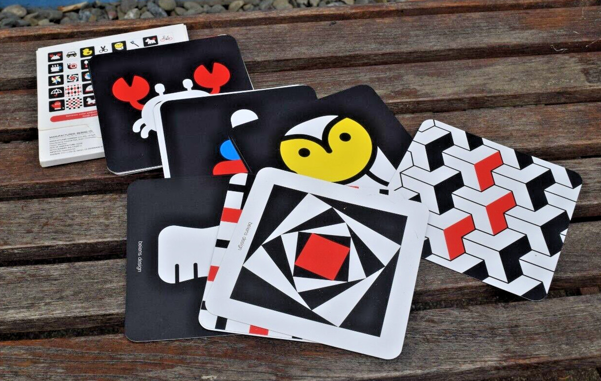 2 Sets Beiens Visual Stimulus Activity Card for Babies 40 Double Sided Cards