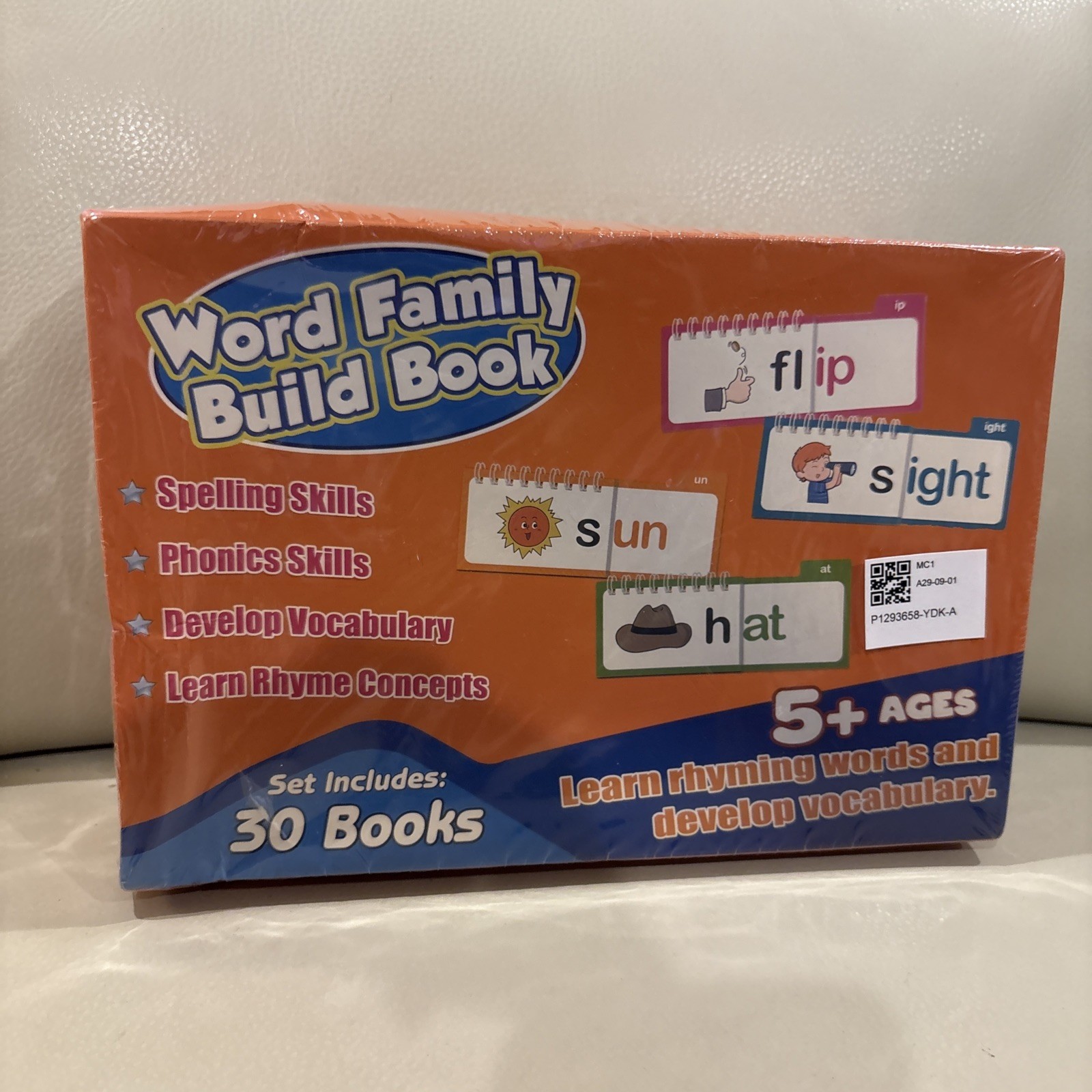 NEW Word Family Build Book 30 Books Ages 5+ Rhyming Words Vocabulary & Spelling
