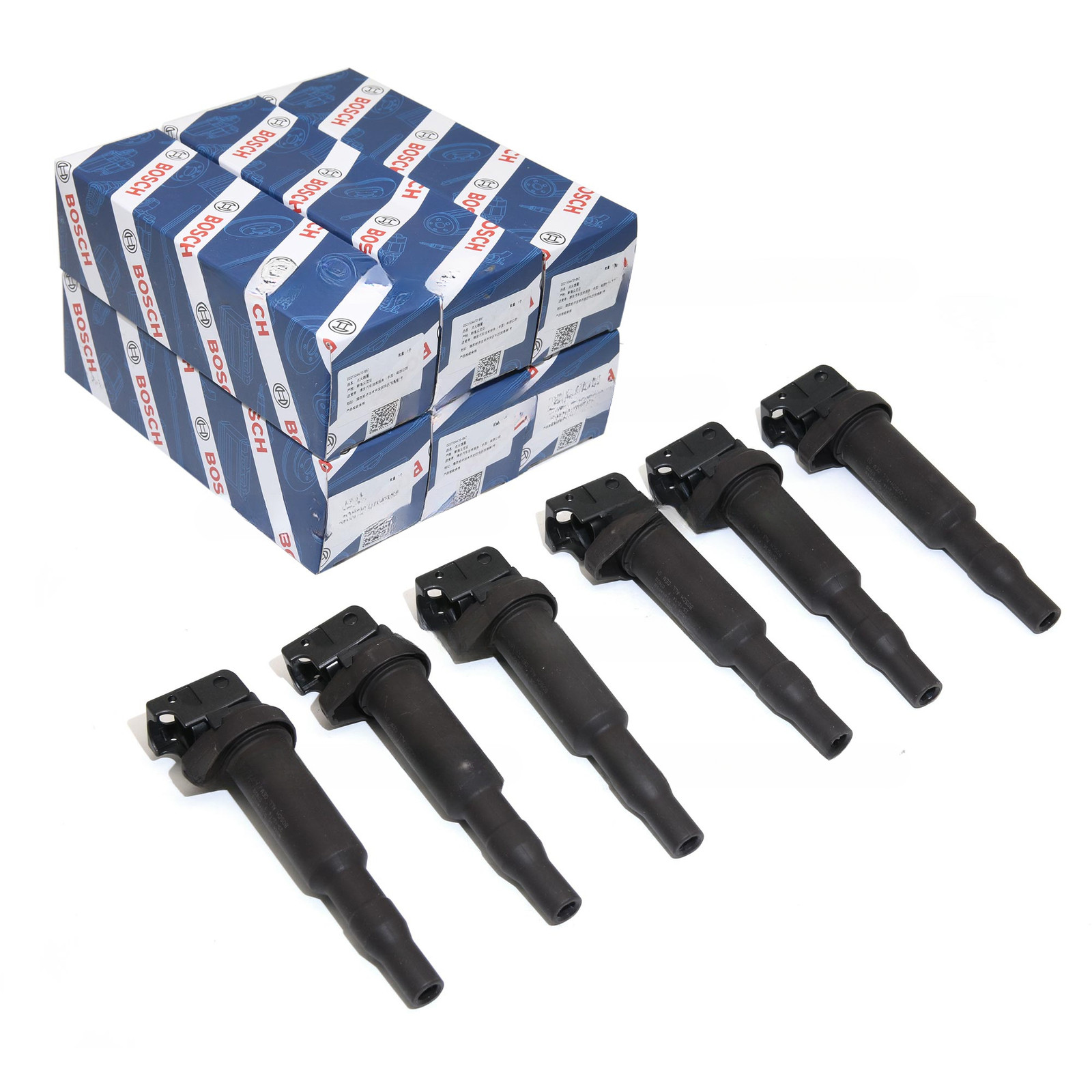 6x ignition coil 0221504470 For Bosch/BMW 325i 328i 335 525 528 530 535 X3 X5 X6