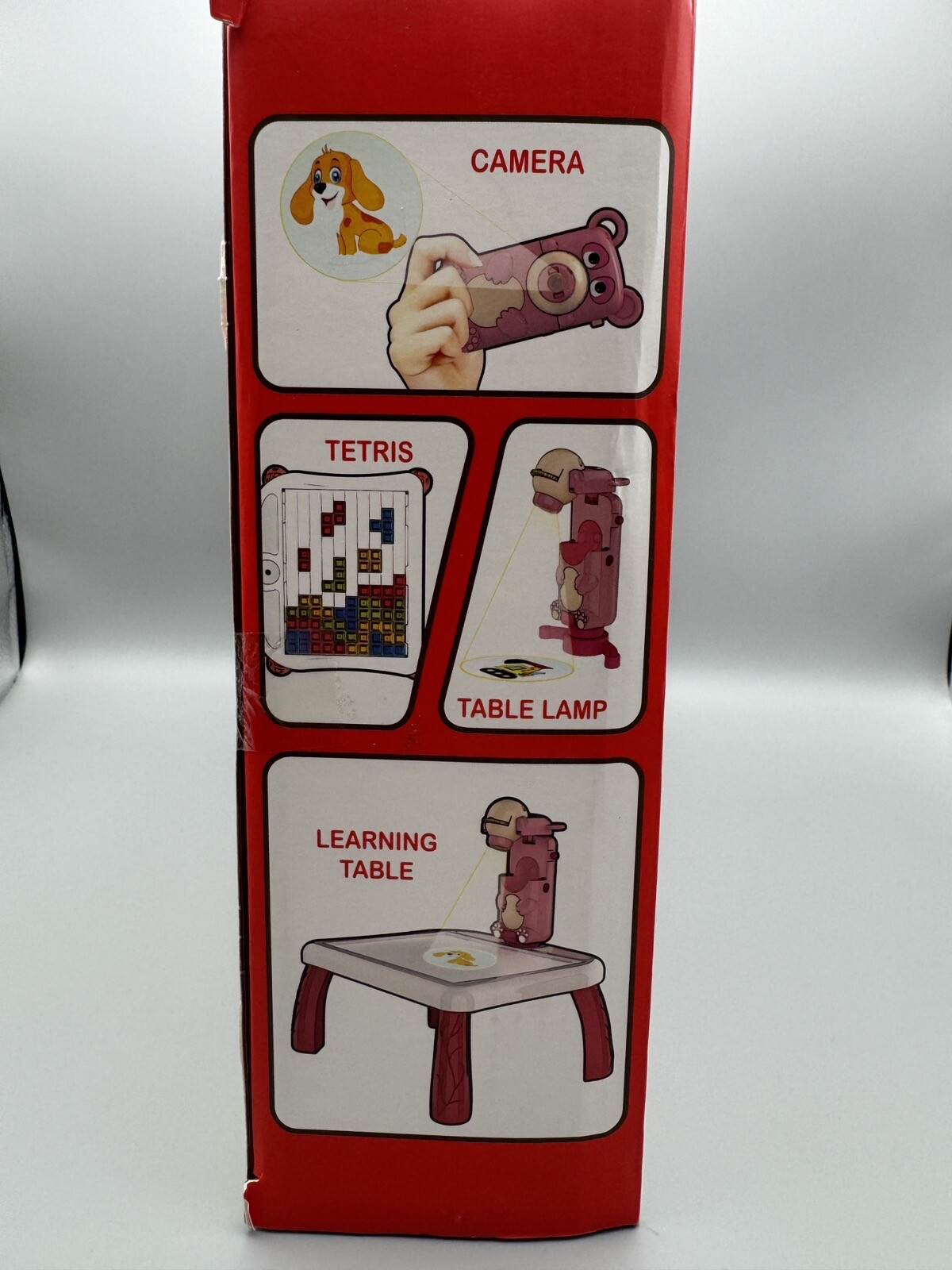 Drawing Projector Table Children Kids Painting Board Educational Toys Gift Red