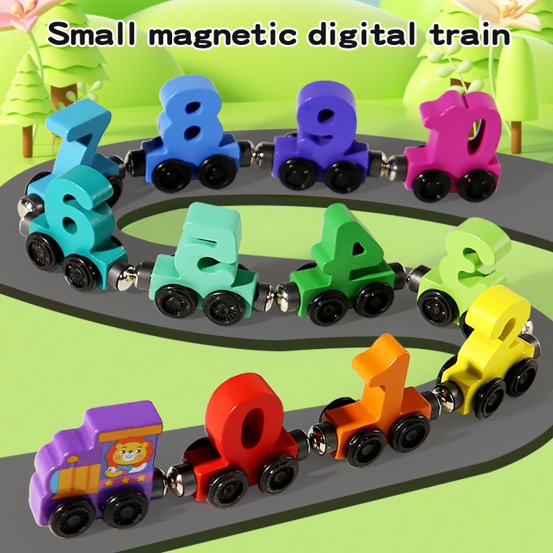 Magnetic Fishing Game Set Kids Montessori Wooden Educational Toy Birthday Gift
