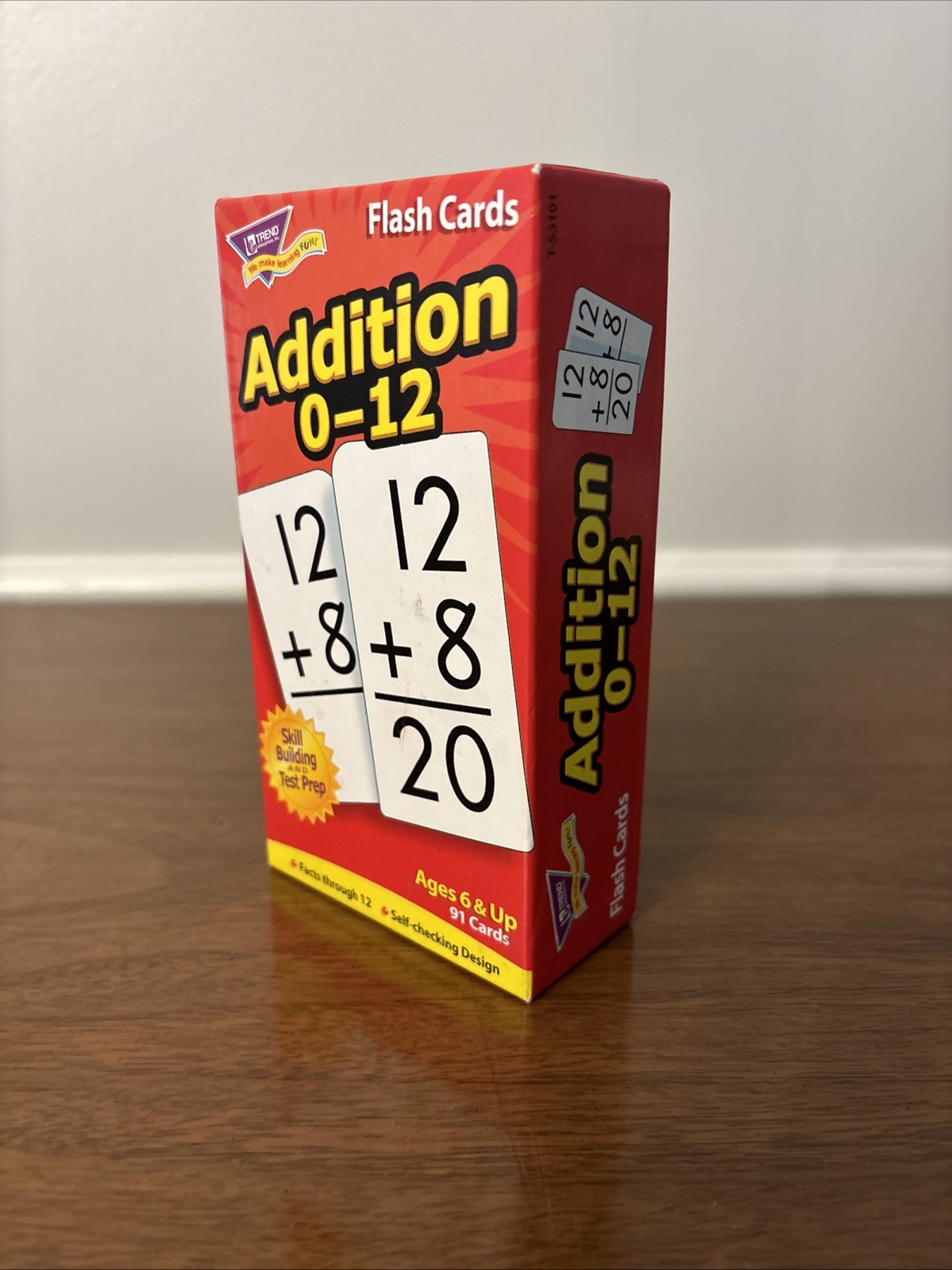 TREND Addition 0-12 Skill Drill Flash Cards