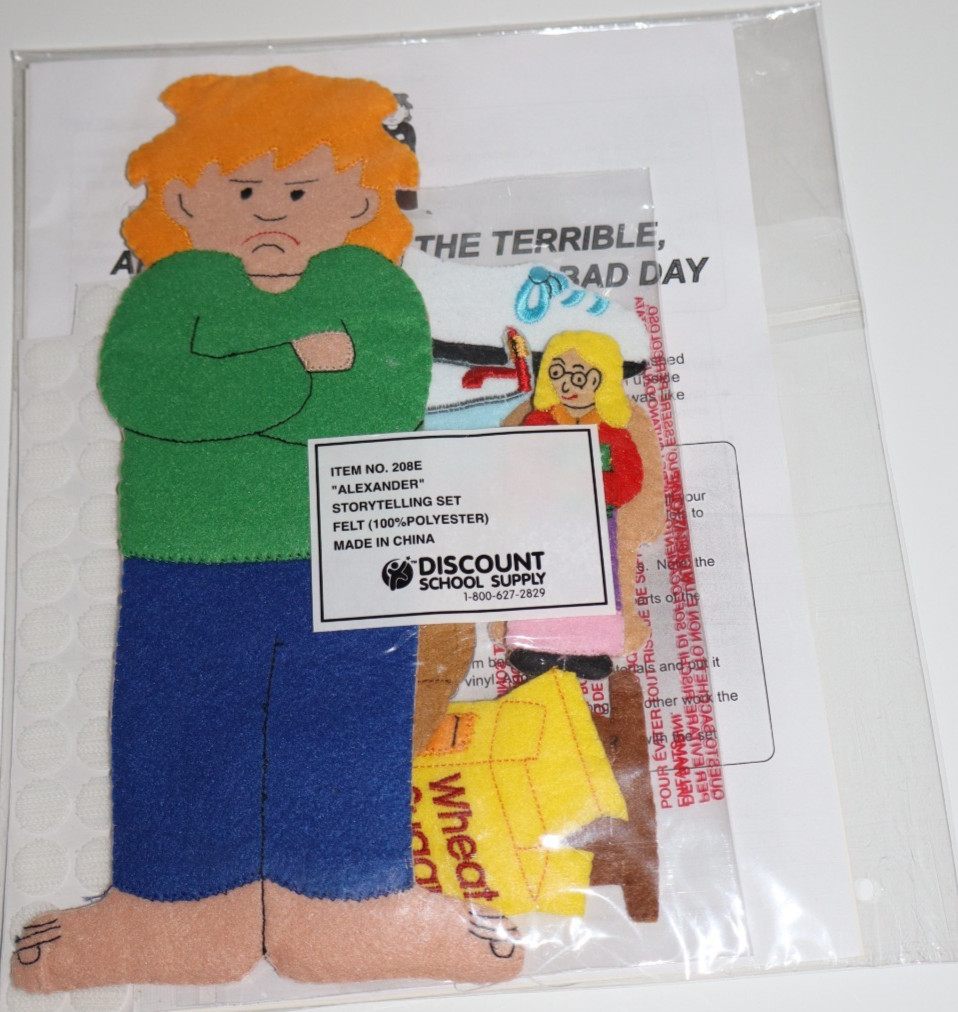 Alexander Horrible Terrible No Good Very Bad Day Felt Storytelling Kit Book Set