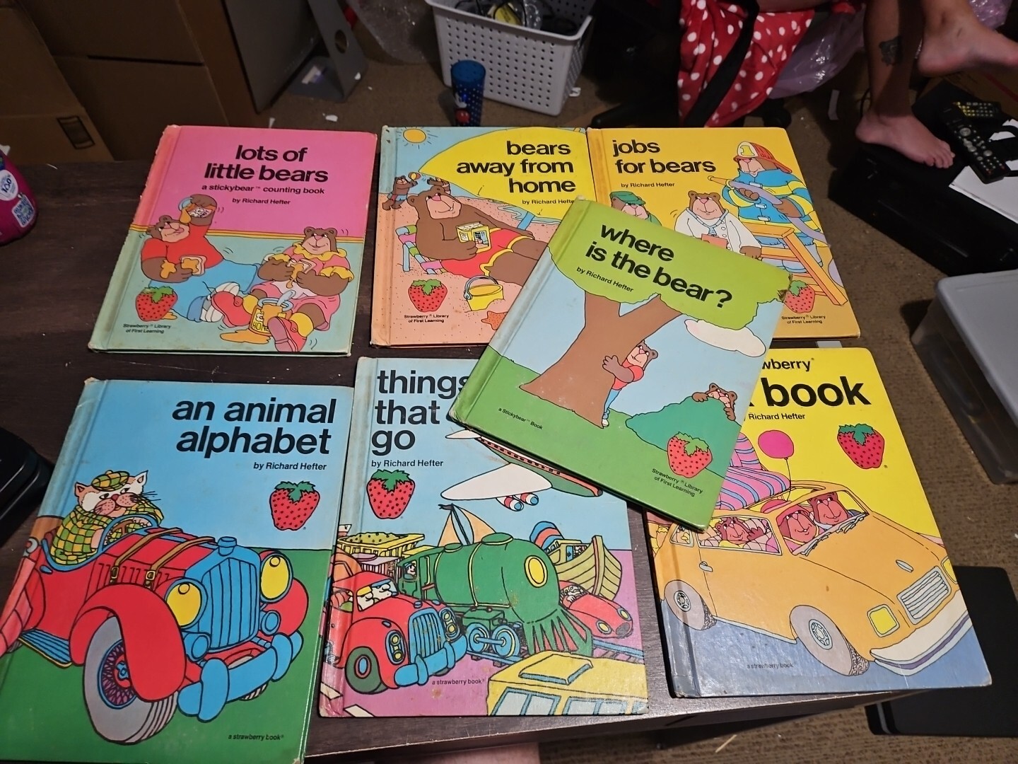 Lot Of 7 Strawberry Library Stickybear Richard Hefter Weekly Reader Books