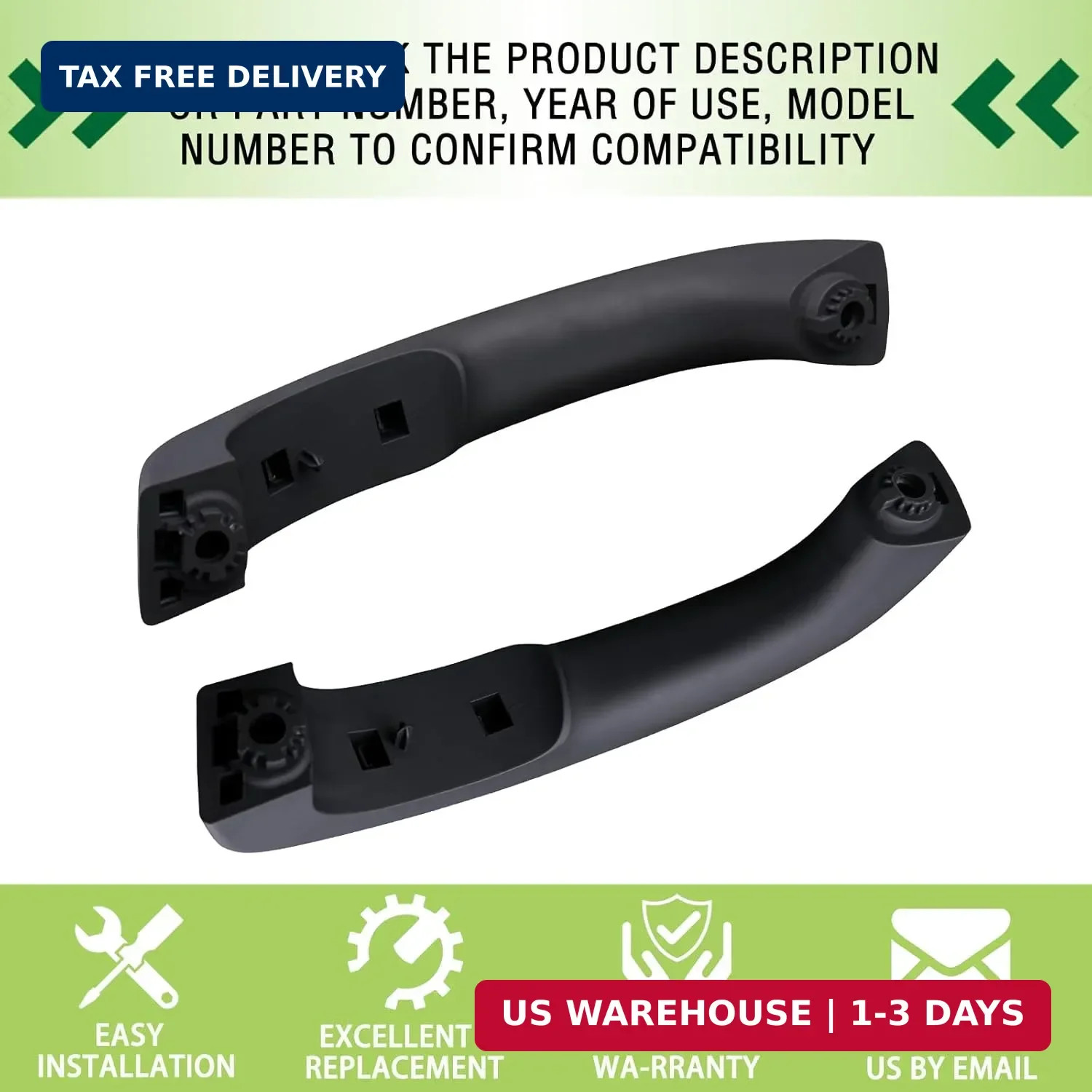 Pair Interior Door Pull Handle Armrest Inside Grab Handle Front Left&Right Side