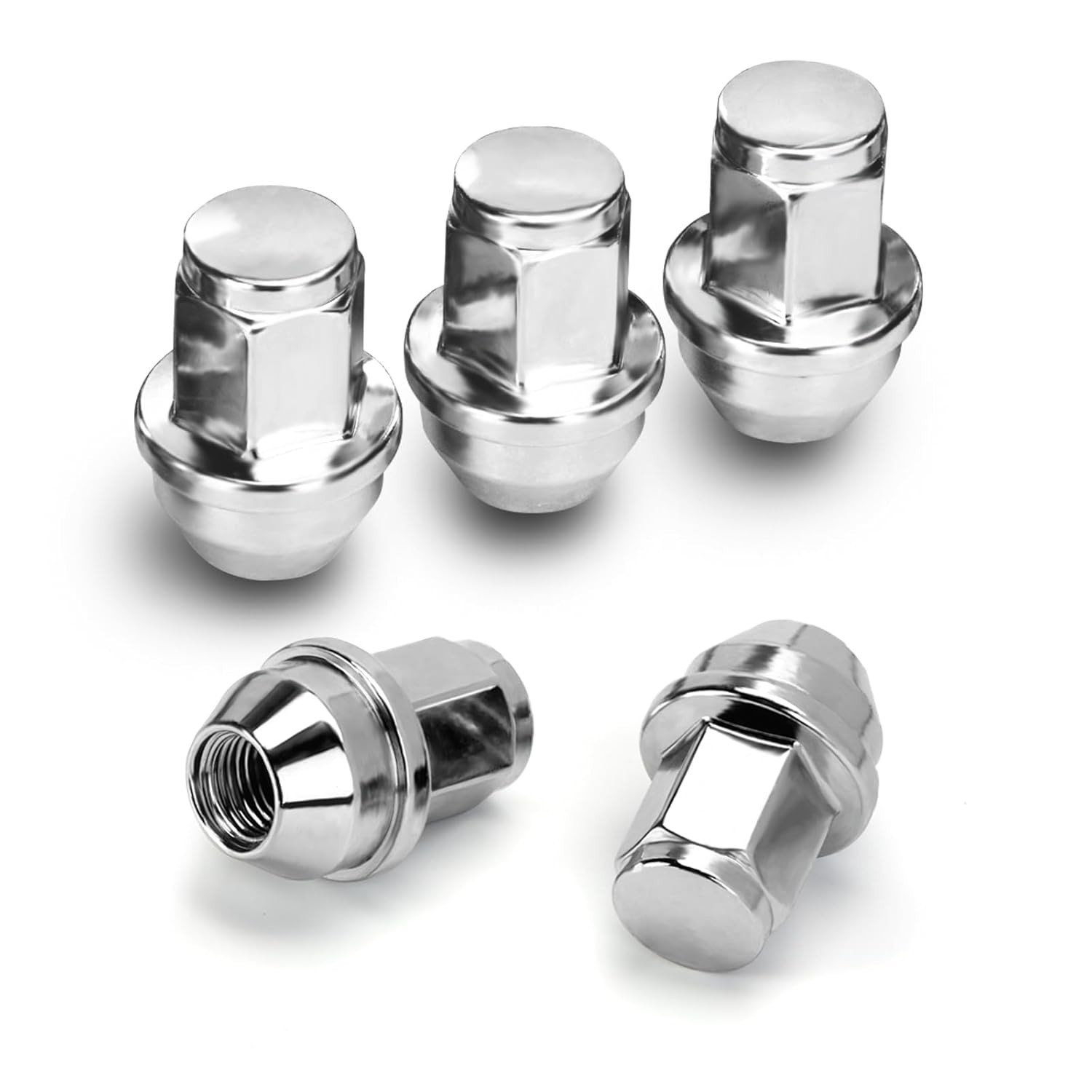 5 Pack OEM Silver M14X1.5 Lug Nuts for 2015-2019 F-150 & 2015-2026 Expedition