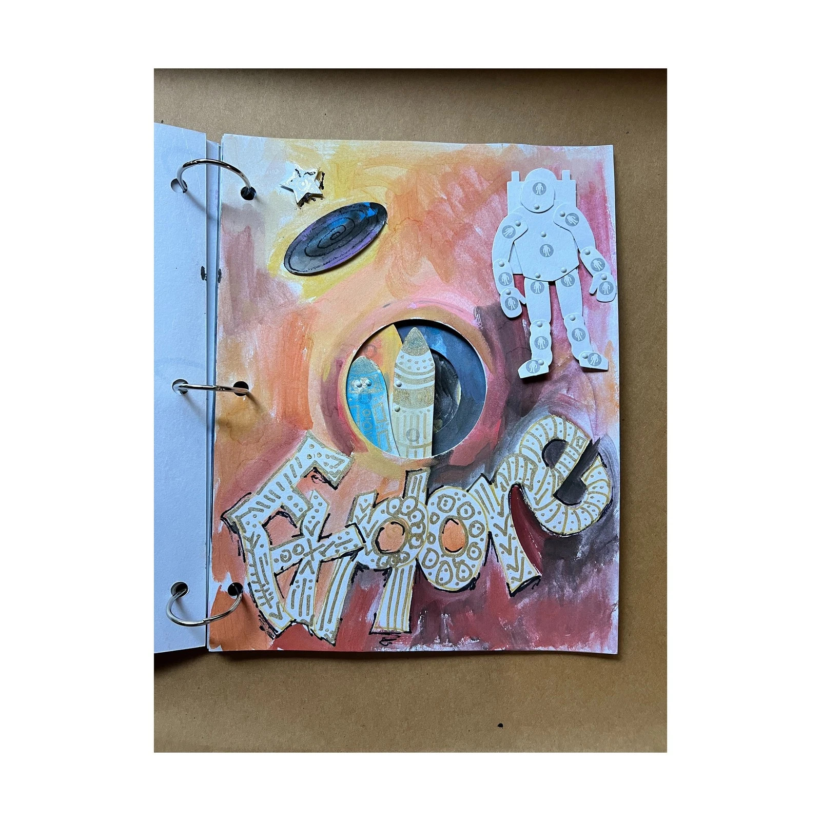 Make Your Own Space Astronaut Shuttle Planet Galaxy 3 Dimensional Book STEM