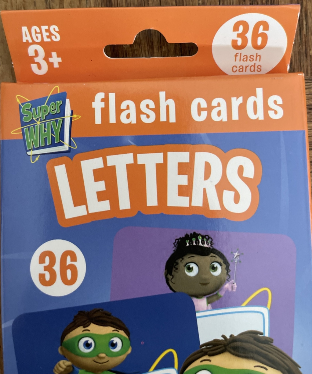 Super Why Letters Flash Cards-Brand New-SHIPS N 24 HOURS