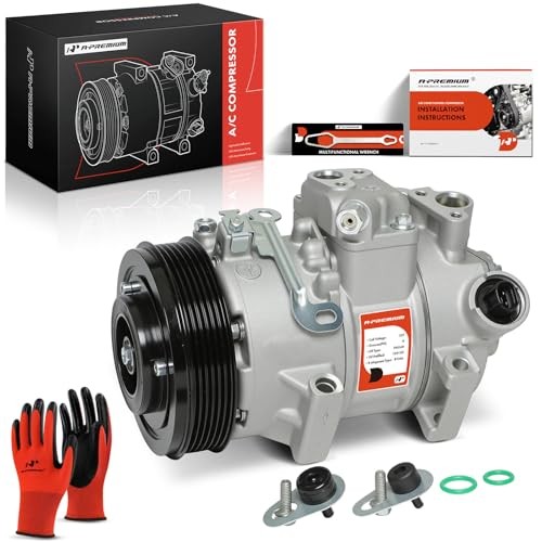 Air Conditioner AC Compressor with Clutch for Toyota Corolla 1.8L 2009-2010, Mat