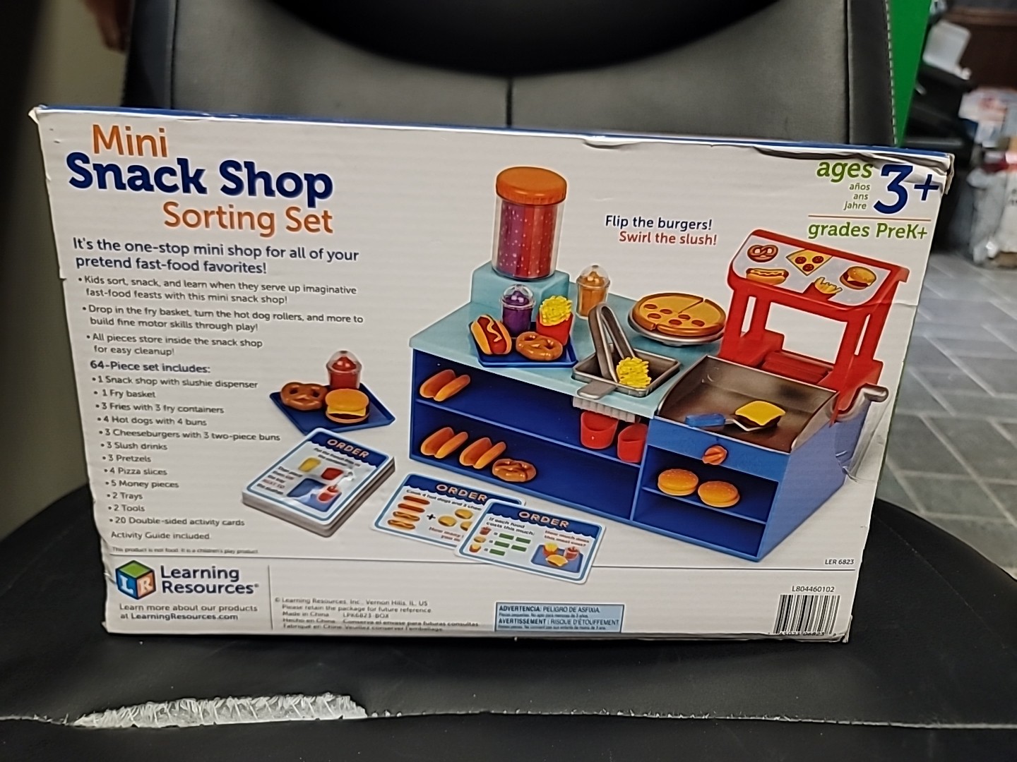 Learning Resources Mini Snack Shop Sorting Set Fast Food Set NIB FREE SHIPPING