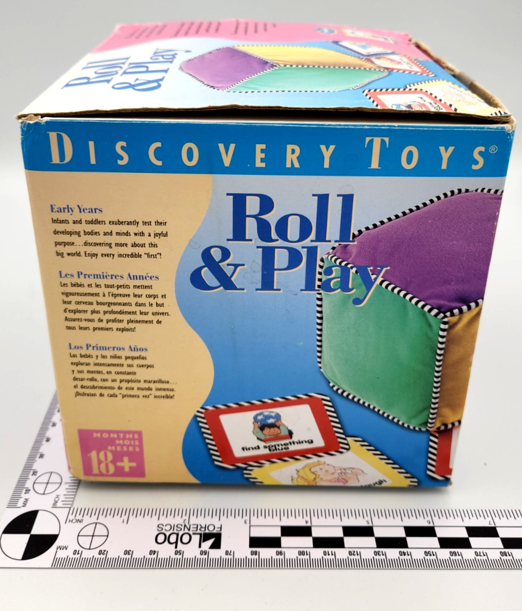 Discovery Toys Roll and Play Activity Cube w/48 Cards 1038 Educational Complete