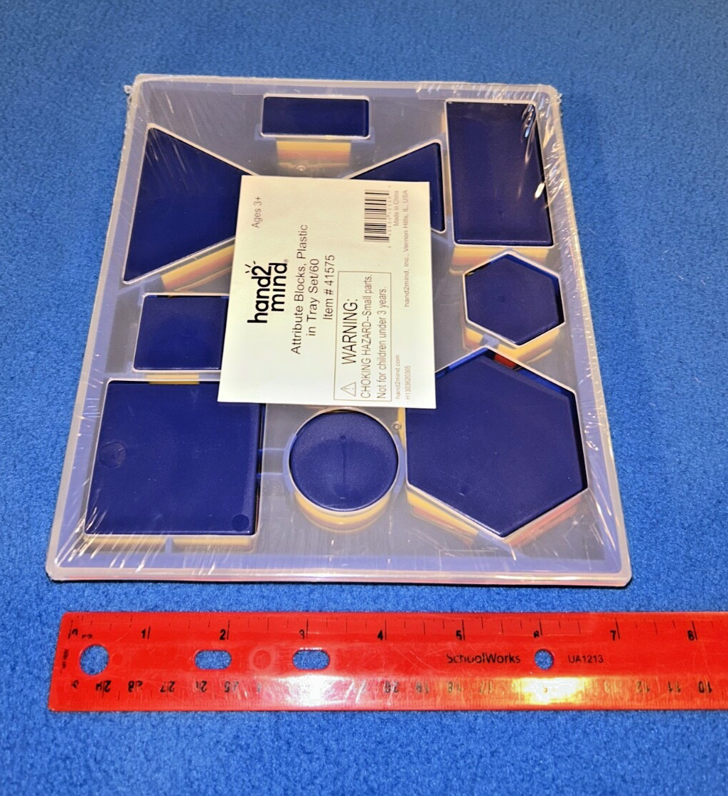 Hand2mind Attribute Blocka Plastic in Tray Set of 60 Item #41575
