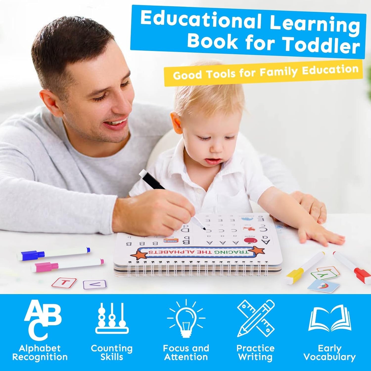 Mallify Busy Book for Toddlers 3-5, Preschool Busy Book 30 Themes Kids Binder…
