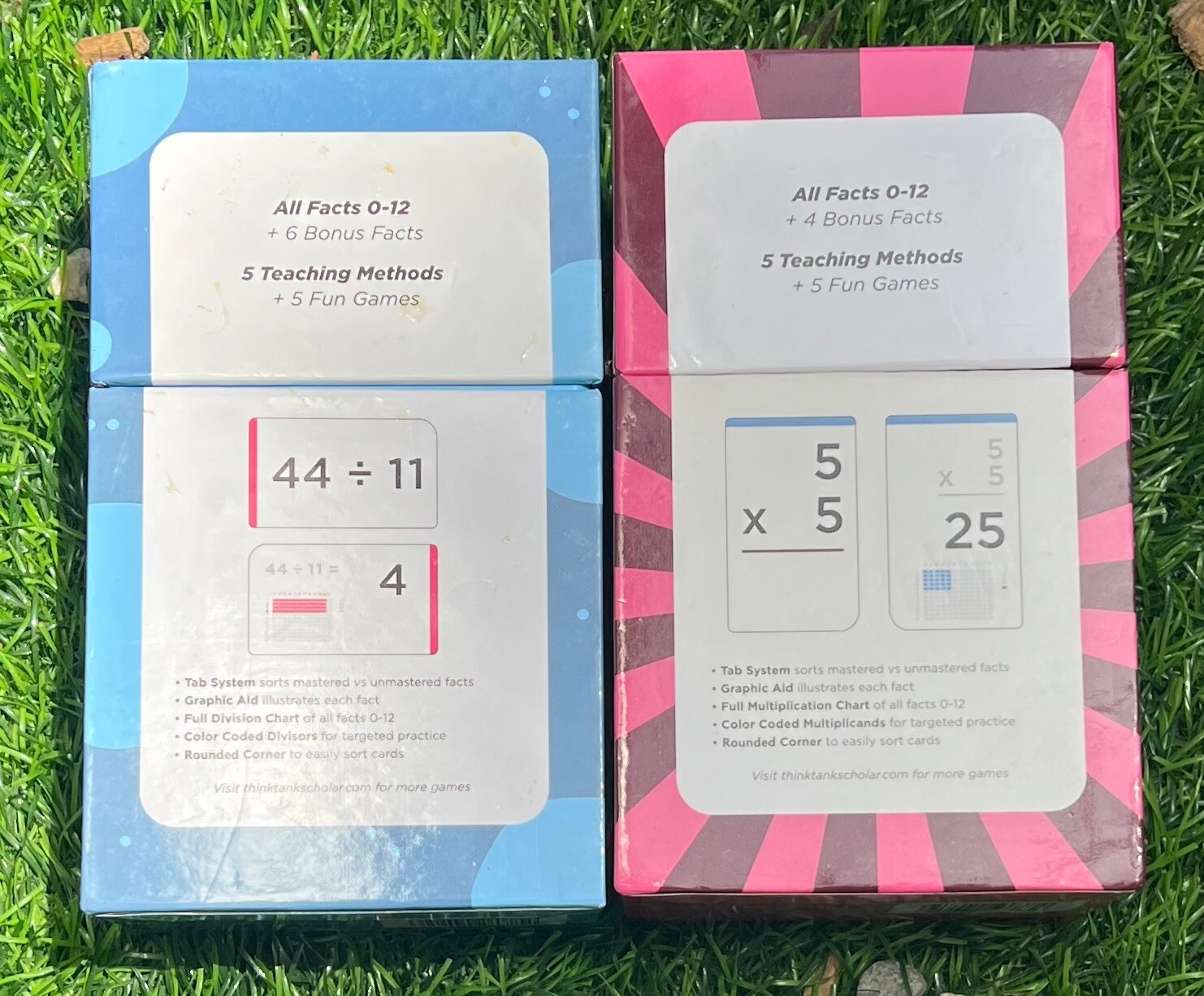 Think Tank Scholar Multiplication and Division Flash Cards Ages 8+ 335 Cards