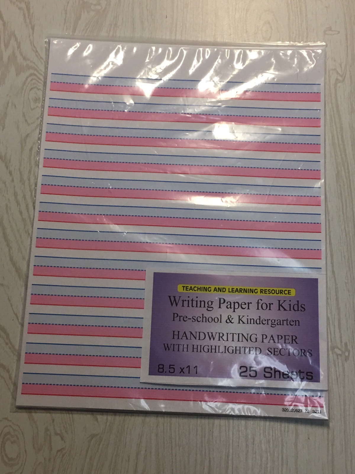 Writing Paper for Kids – Handwriting Practice – 11X 8.5 in, 20 lb, 25 sheets