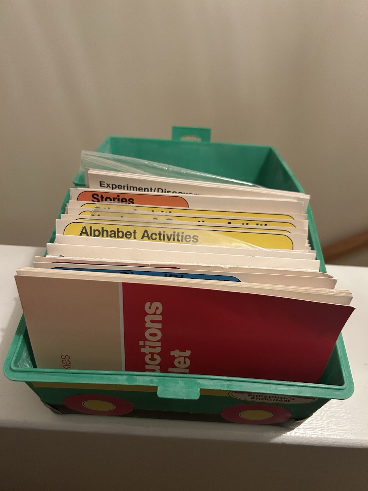 Vintage Sweet Pickles Preschool Program Learning Case Activity