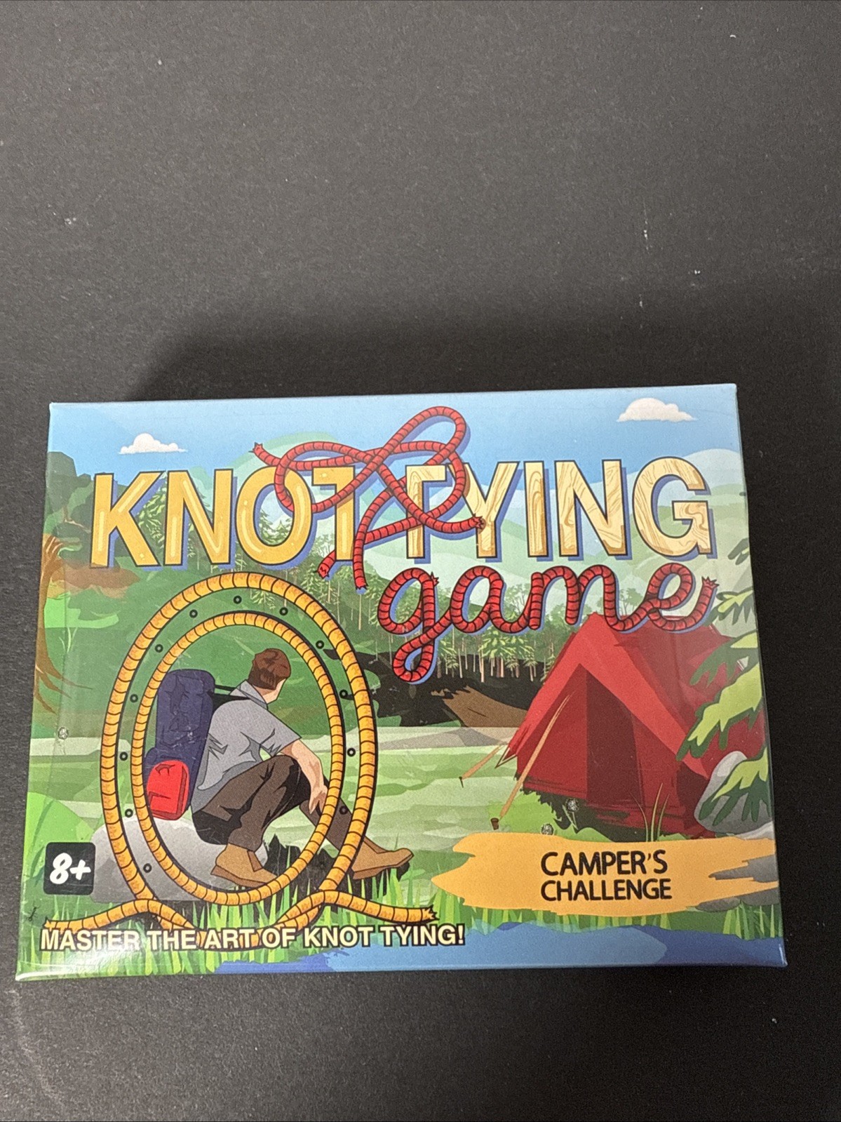 Knot Tying Game Camper’s Challenge Learn and Master 44 Knots – New Sealed Age 8+