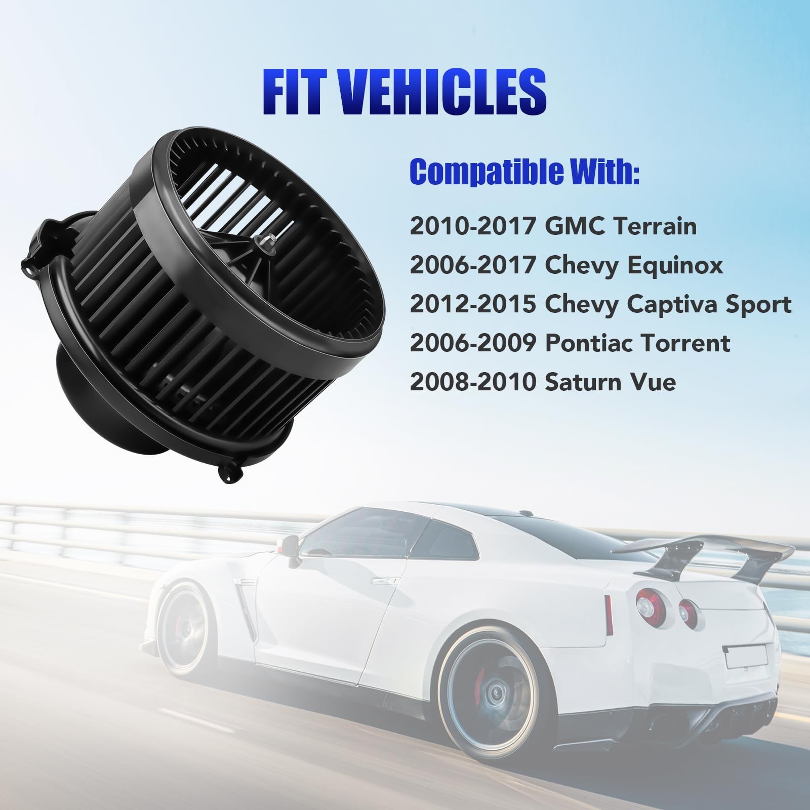 AC Blower Motor 700211 for Chevy Equinox GMC Terrain 2010-2017 | for Chevy Eq…