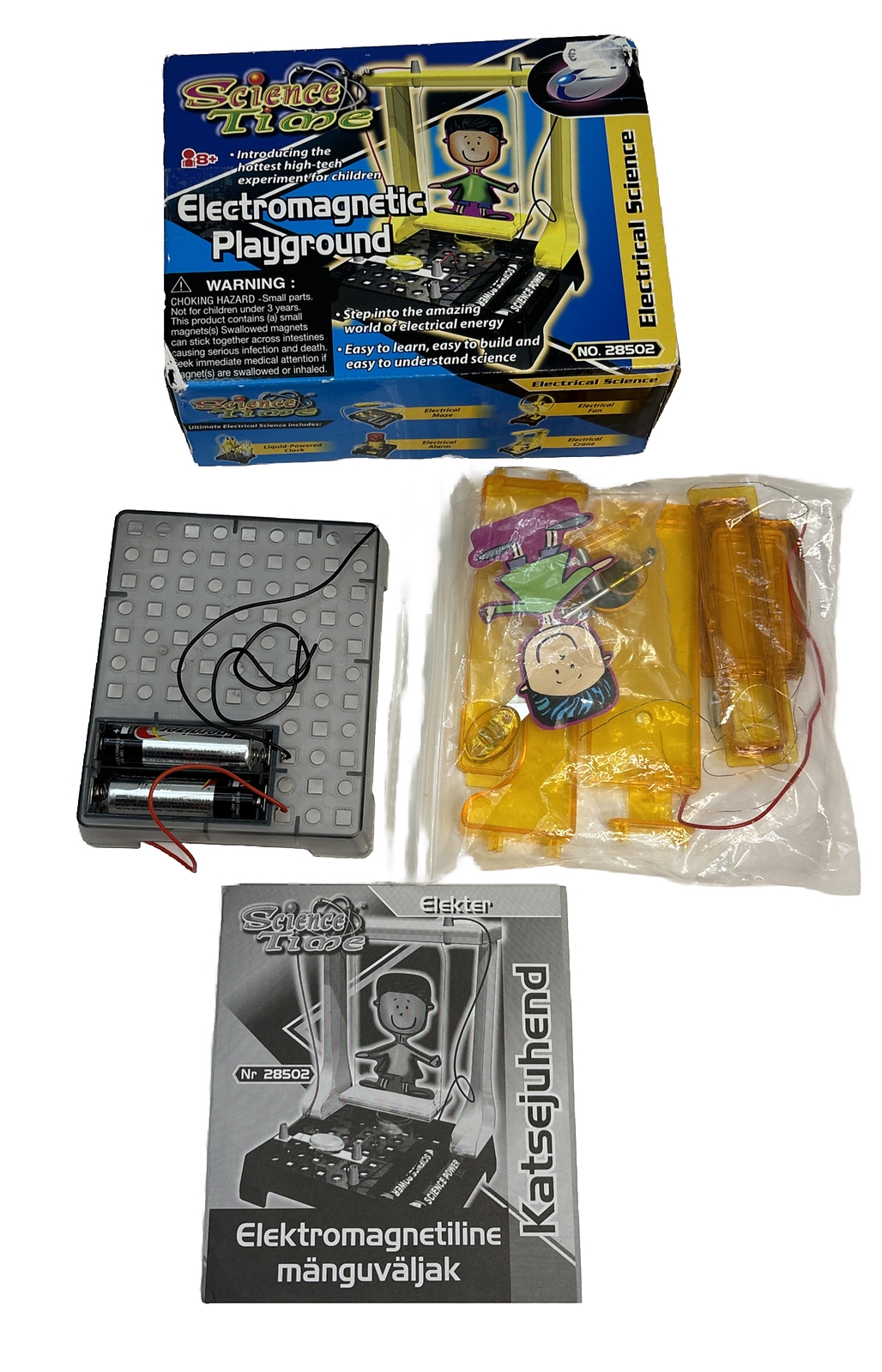 Science Time Electromagnetic playground No 28502 8+ W/Instructions