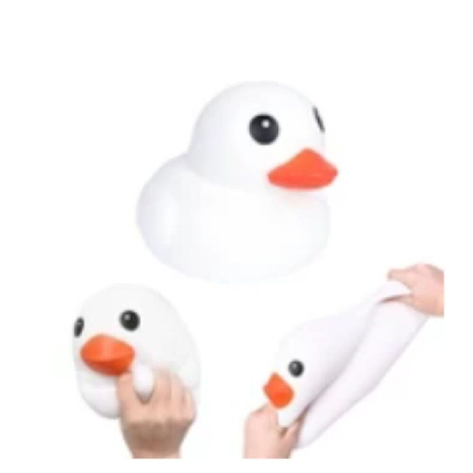 White Jumbo Squeezy Duck Sunny Days Squishy TikTok Viral Toy SHIPS TODAY!