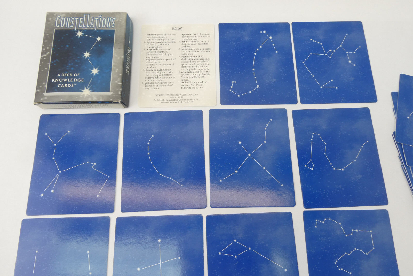 Used Pomegranate Dona Budd Constellations Deck of Knowledge Cards 0-7649-2143-6