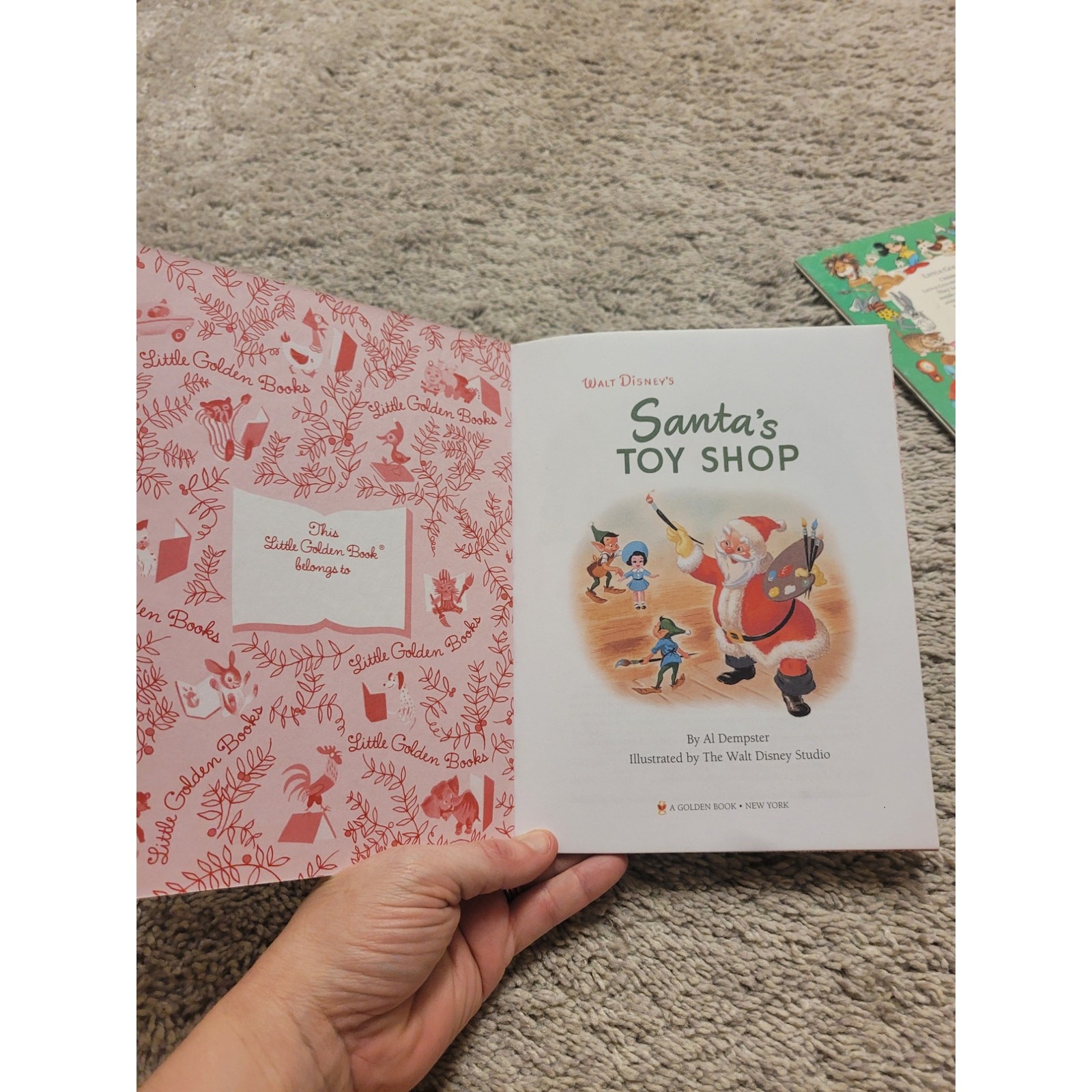 Vintage Little Golden Books Christmas Lot Santa’s Toy Shop Cat That Climbed