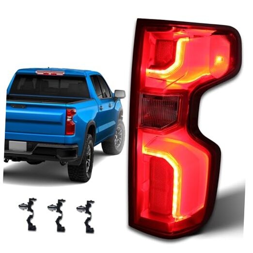 LED Tail Light Compatible with 2019 Right Passenger Side 19-25 Silverado LED