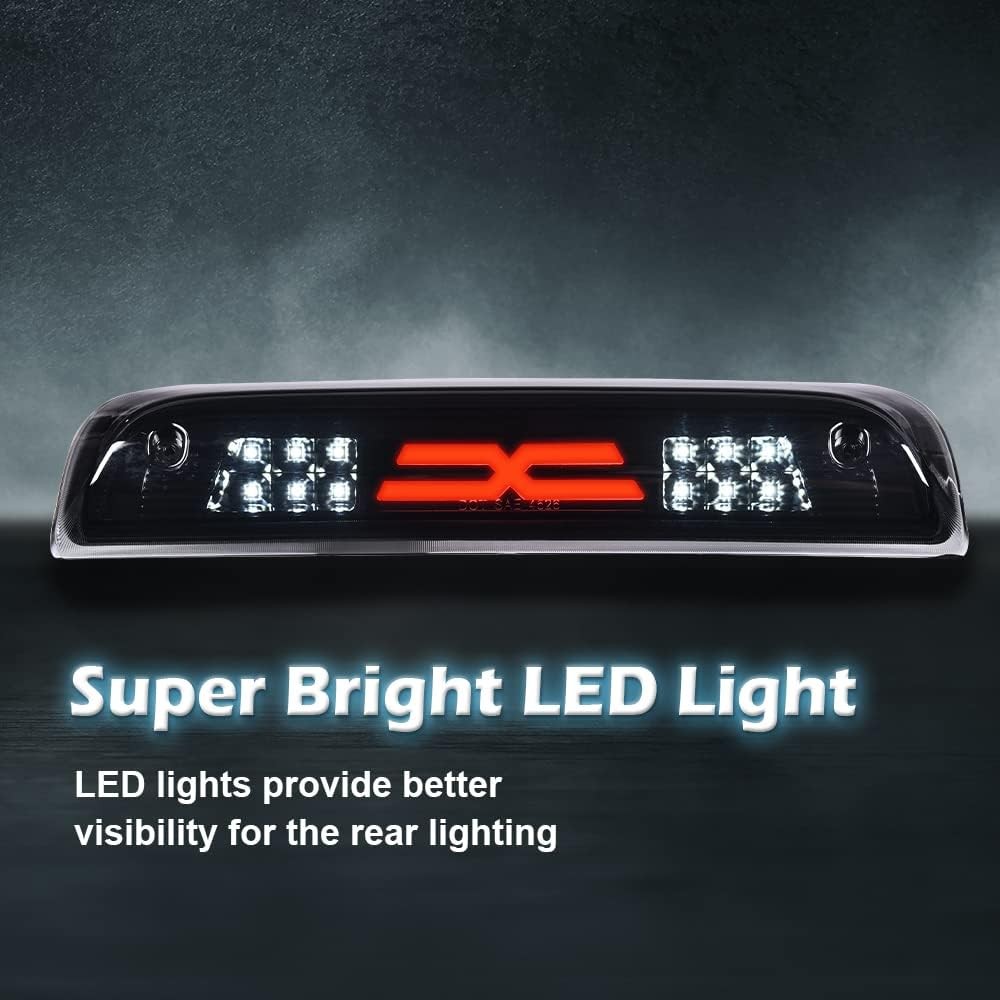 PIT66 3rd Brake Light, Compatible with 2014-2020 Chevy Silverado 2014-2020 GMC