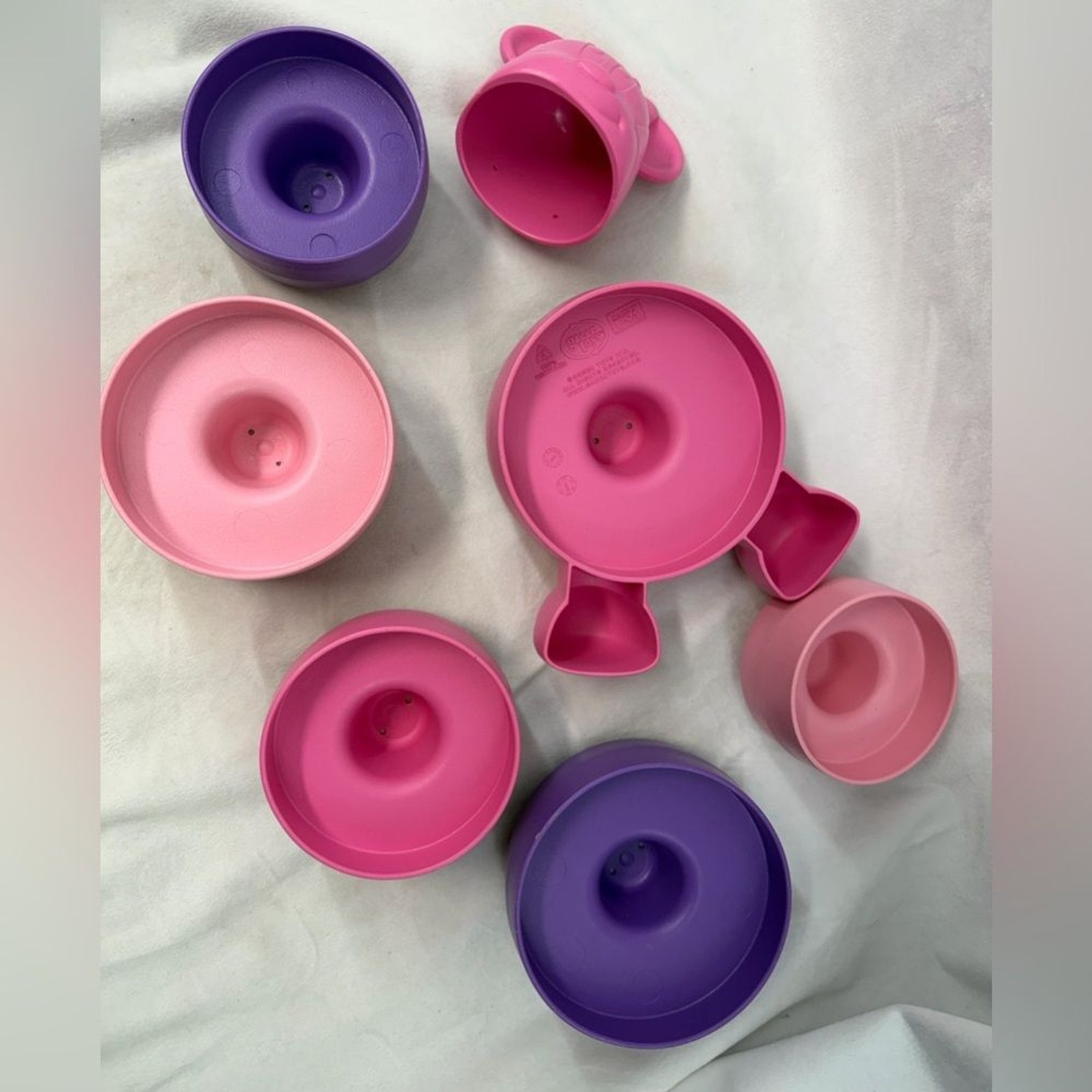Green toys Minnie Mouse Pink Stacking Nesting Cups Toy
