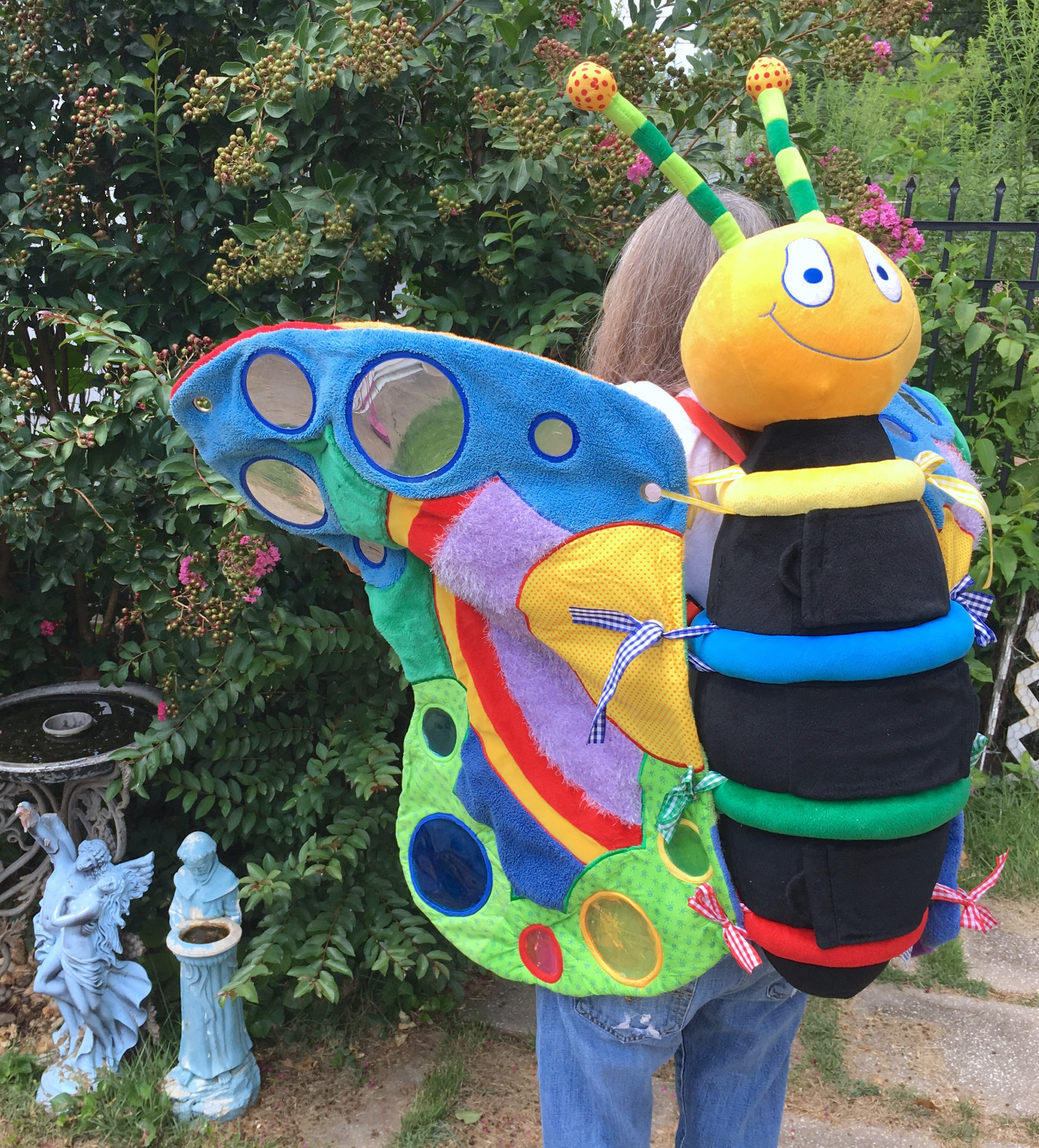 Teaching Butterfly Preschool Sensory Play Adult Costume Backpack Style Wearable