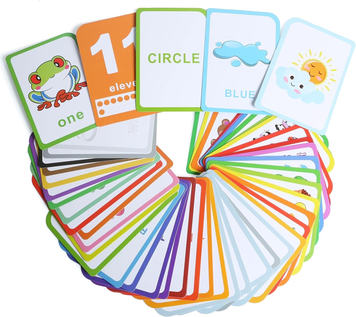 Durable Toddler Flash Cards – 52 Double-Sided Cards for Engaging Learning Play