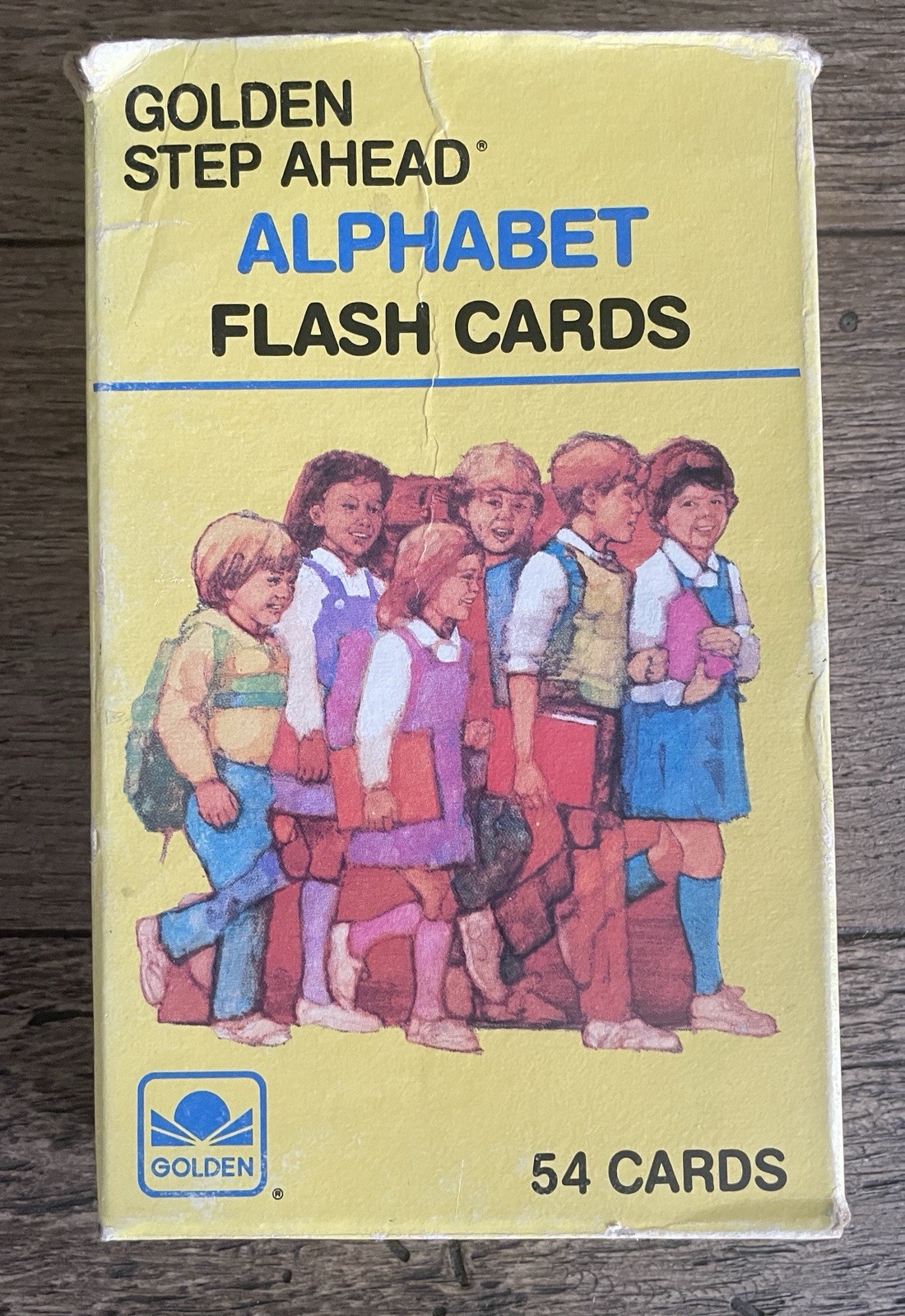 Golden Step Ahead Alphabet Flash Cards Letters 1984 Vintage SEALED