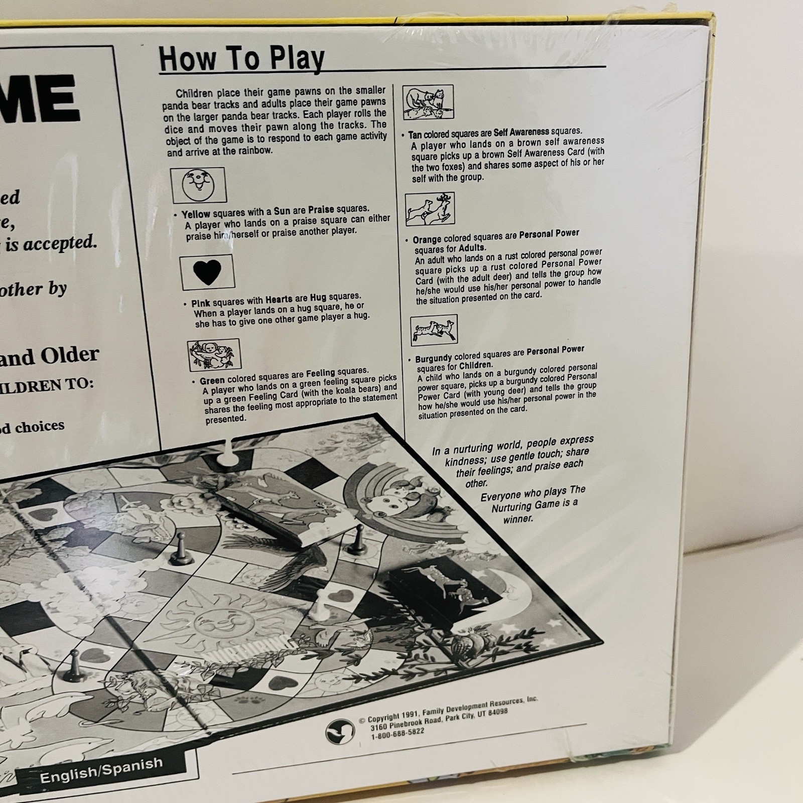 NURTURING GAME Learning About Caring For Others, English Spanish, 2020, Ages 3+